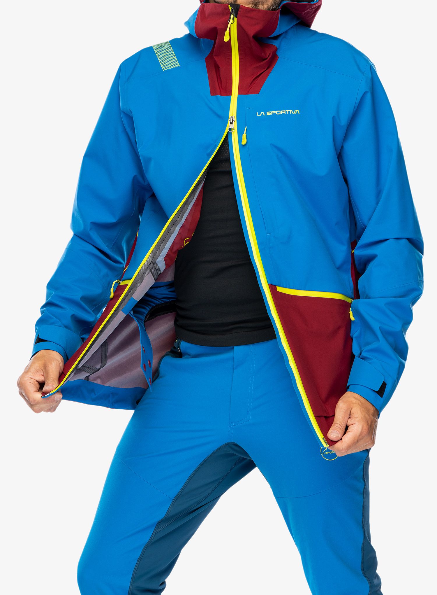 Bunda s membránou La Sportiva Chaser Evo Shell Jkt - electric blue/sangria