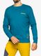 Mikina na lezení La Sportiva Climbing on the Moon Sweatshirt - turchese/giallo