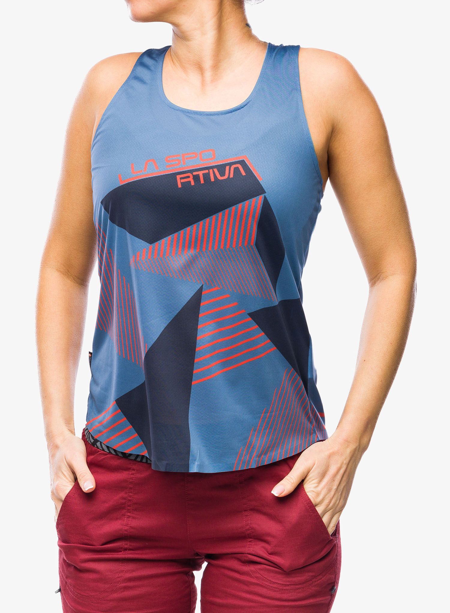 Dámský lezecký top La Sportiva Comp Tank - moonlight/deep sea
