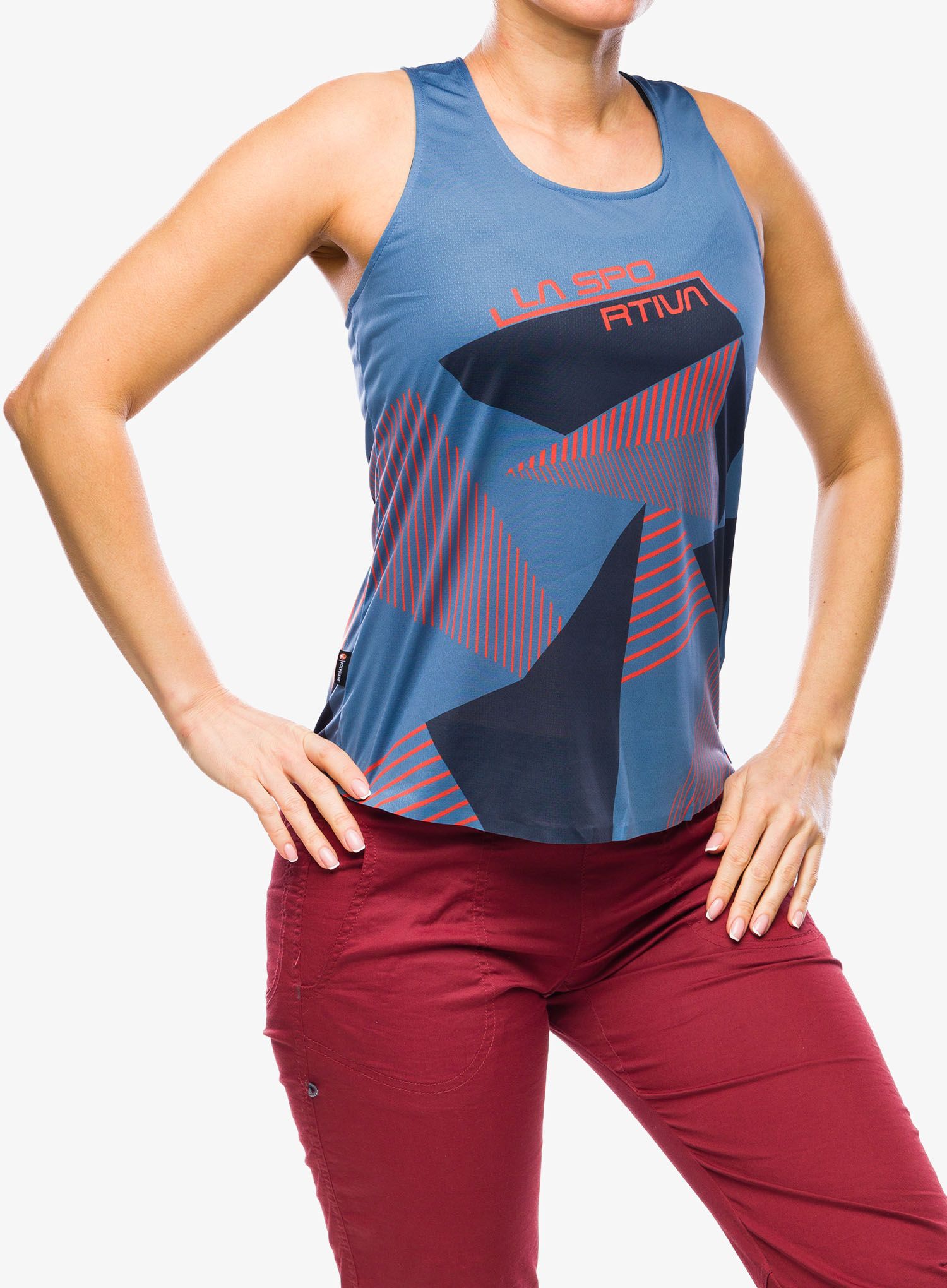 Dámský lezecký top La Sportiva Comp Tank - moonlight/deep sea