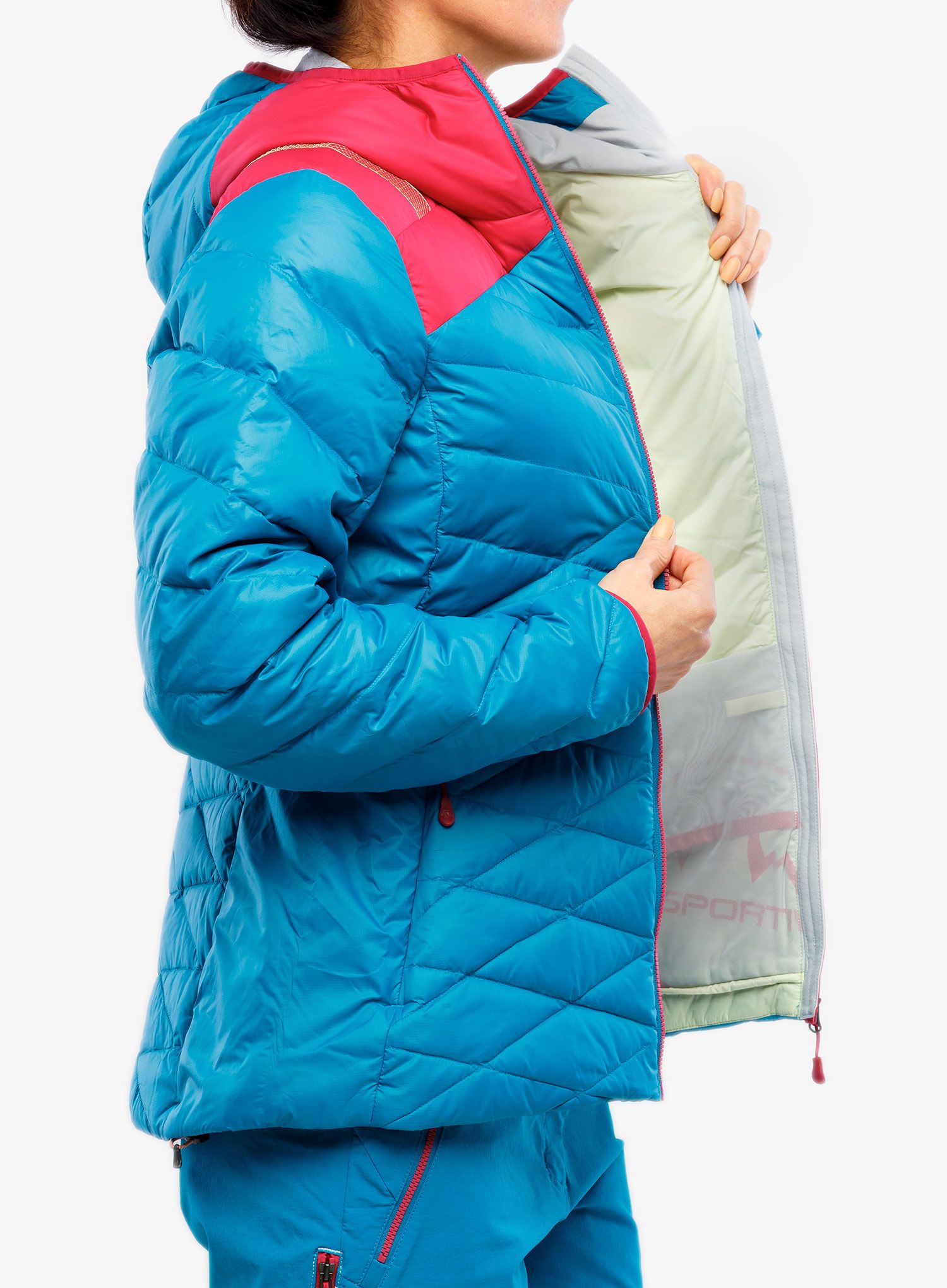 Dámská péřová bunda La Sportiva Deimos Down Jacket - crystal/cerise