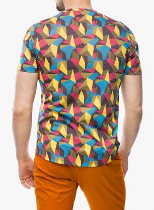 Lezecké triko La Sportiva Dimension T-Shirt - cerise/yellow