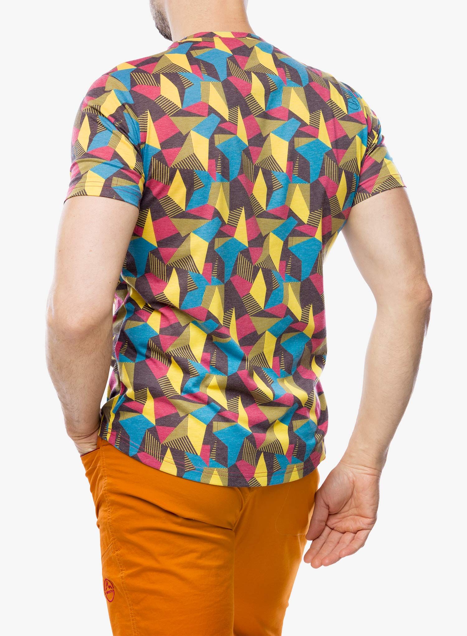 Lezecké triko La Sportiva Dimension T-Shirt - cerise/yellow