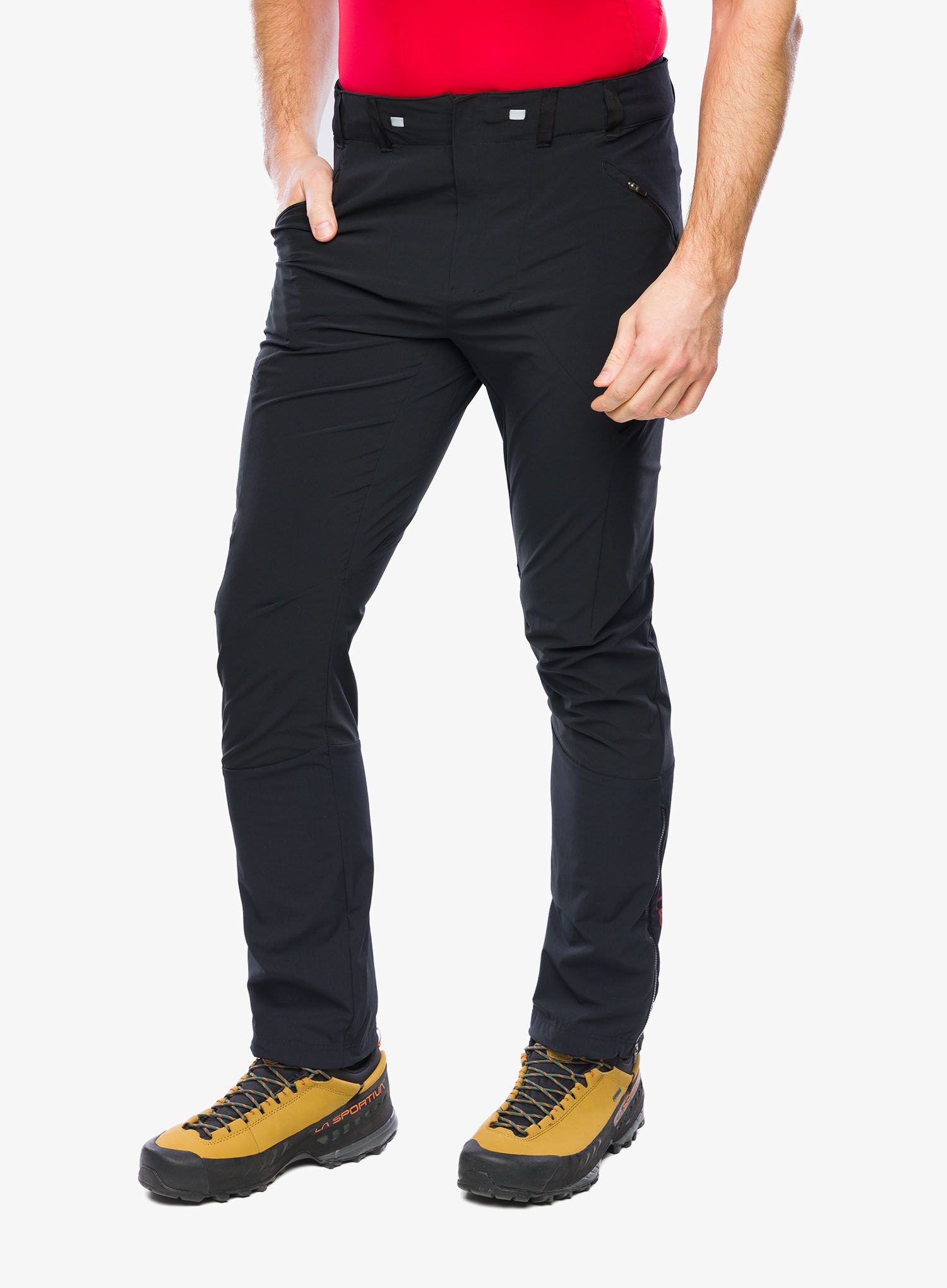 Trekové kalhoty La Sportiva Monument Pant - black/cherry tomato