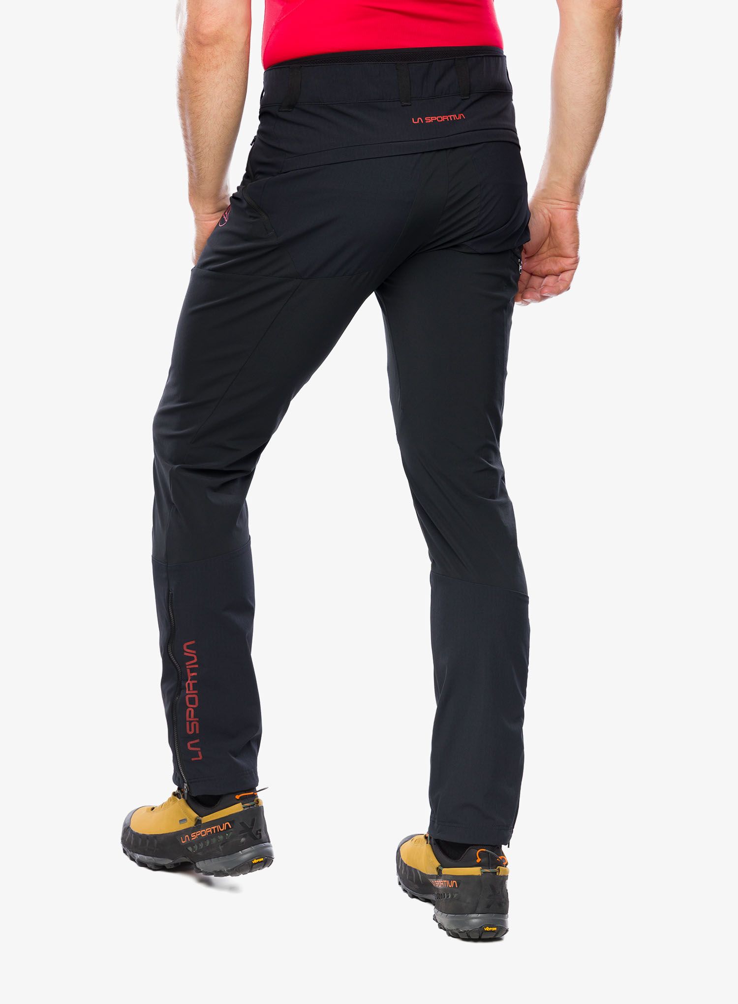 Trekové kalhoty La Sportiva Monument Pant - black/cherry tomato