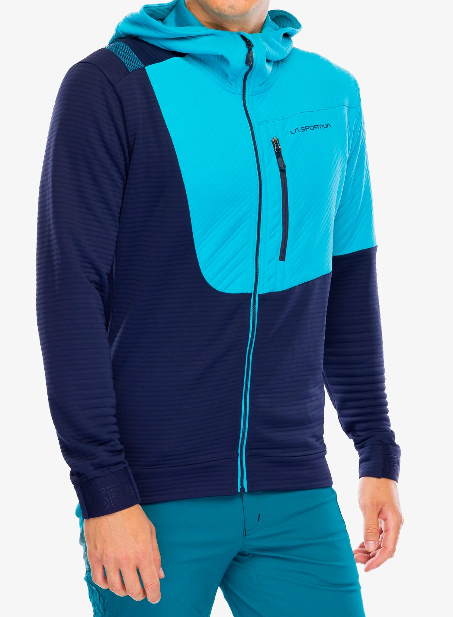 Mikina s kapucí La Sportiva Mood Hoody - deep sea/tropic blue