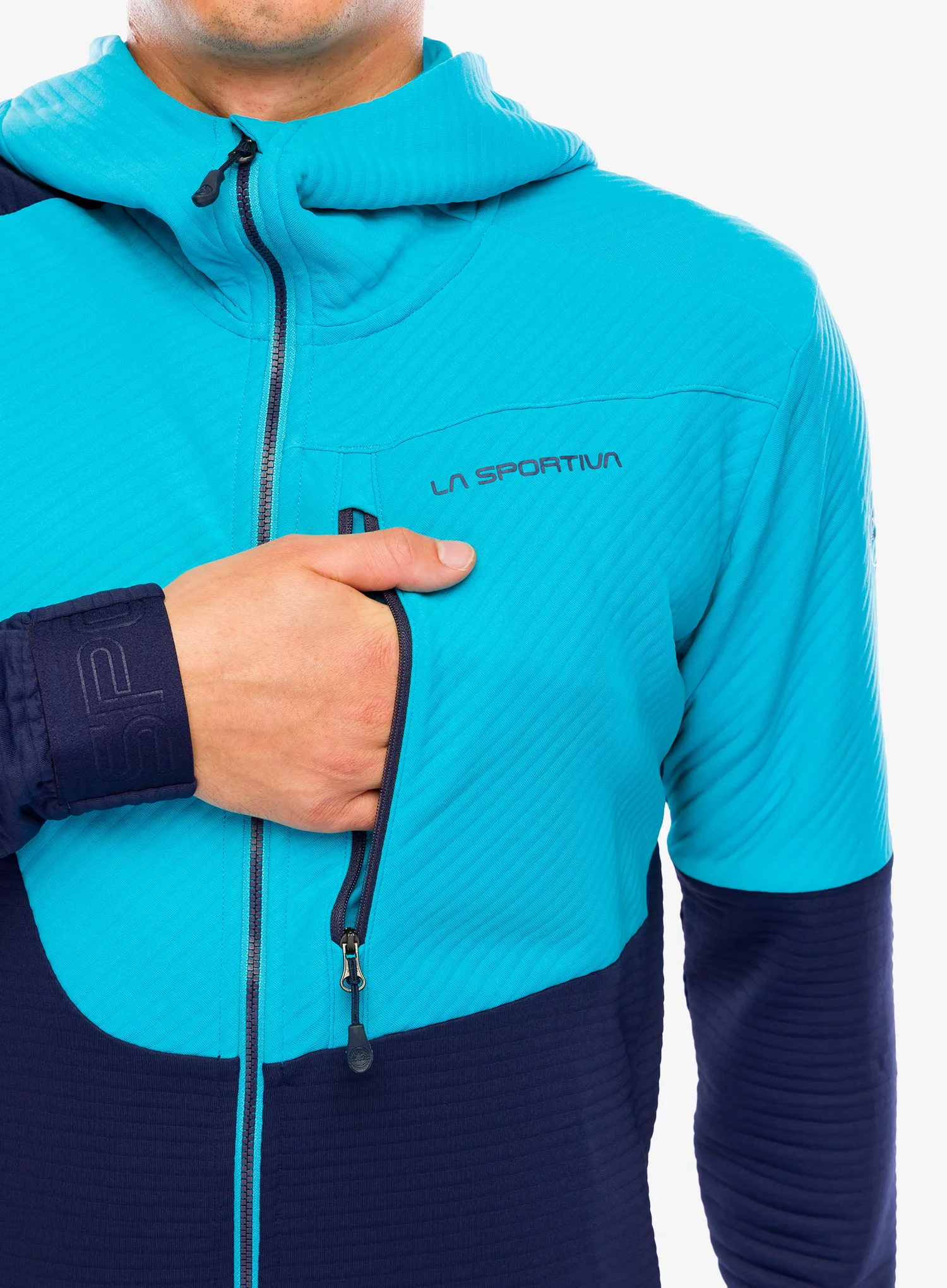 Mikina s kapucí La Sportiva Mood Hoody - deep sea/tropic blue