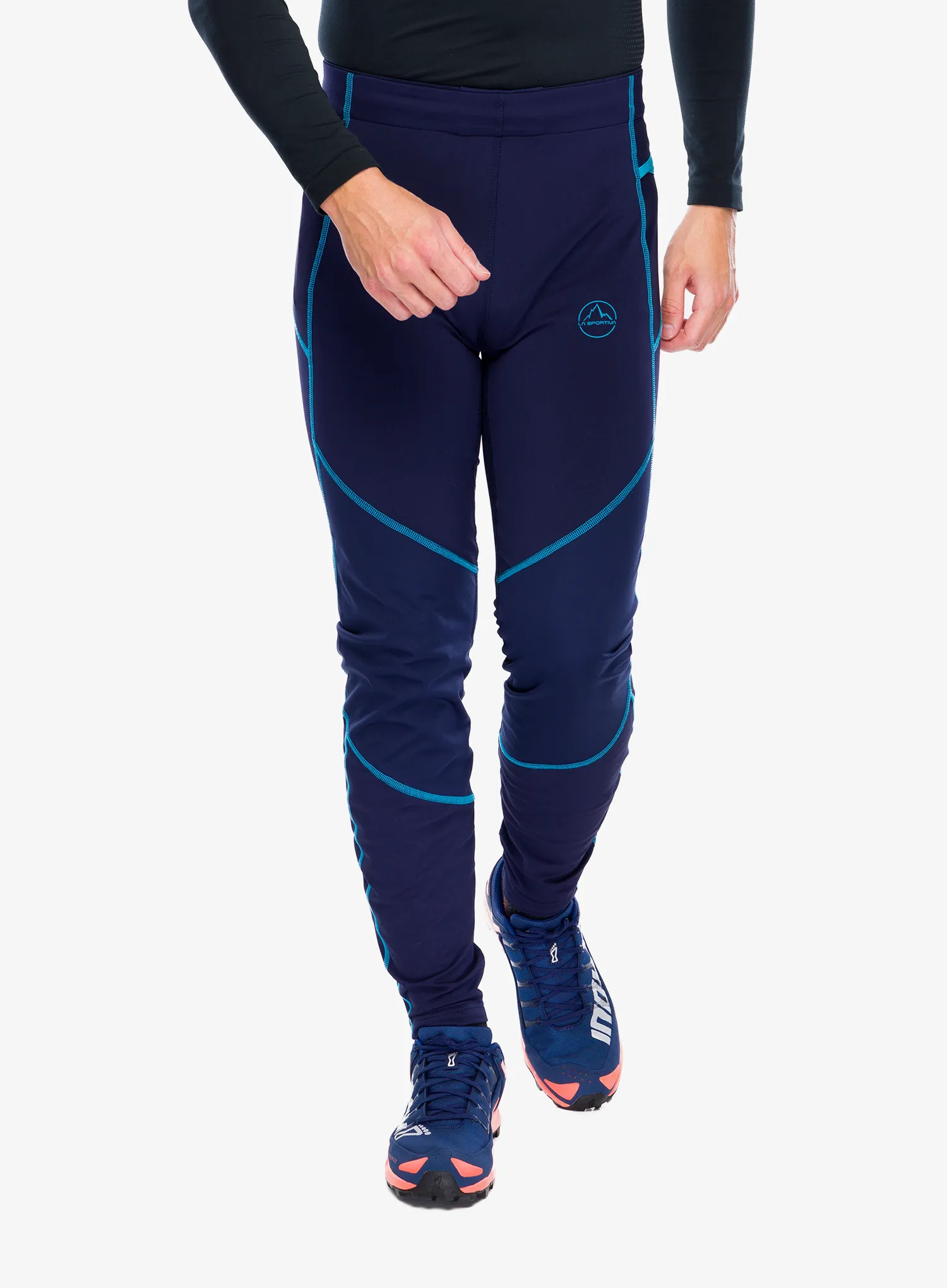 Legíny na běhání La Sportiva Primal Pant - deep sea/tropic blue