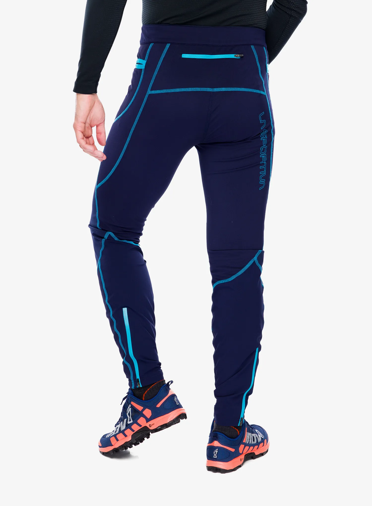 Legíny na běhání La Sportiva Primal Pant - deep sea/tropic blue