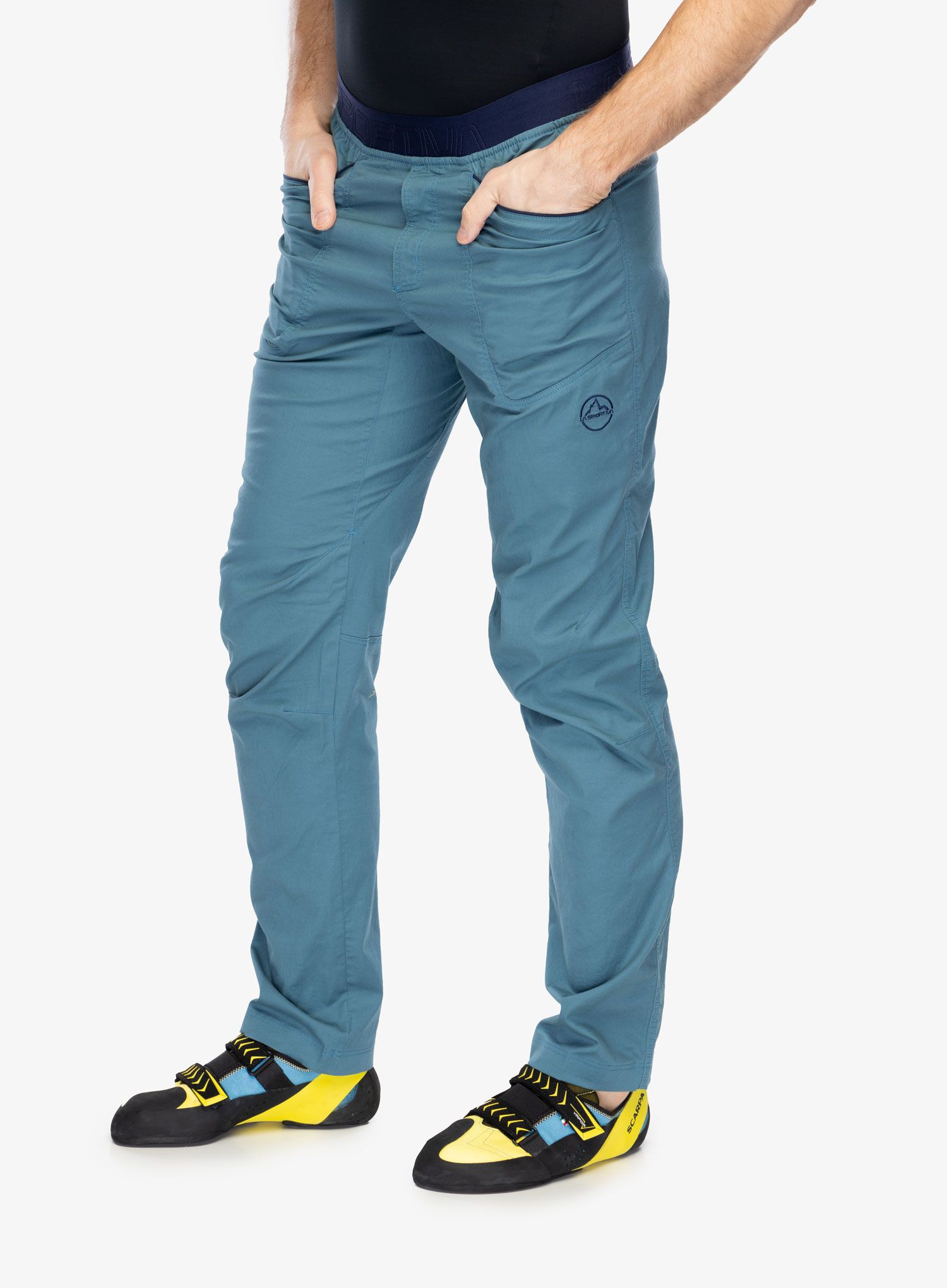 Lezecké kalhoty La Sportiva Roots Pant - hurricane/deep sea