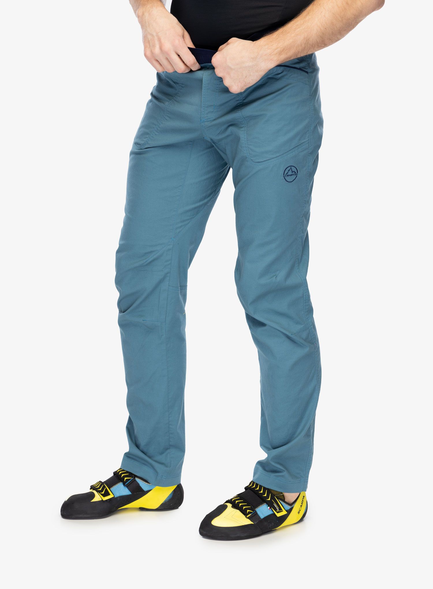 Lezecké kalhoty La Sportiva Roots Pant - hurricane/deep sea