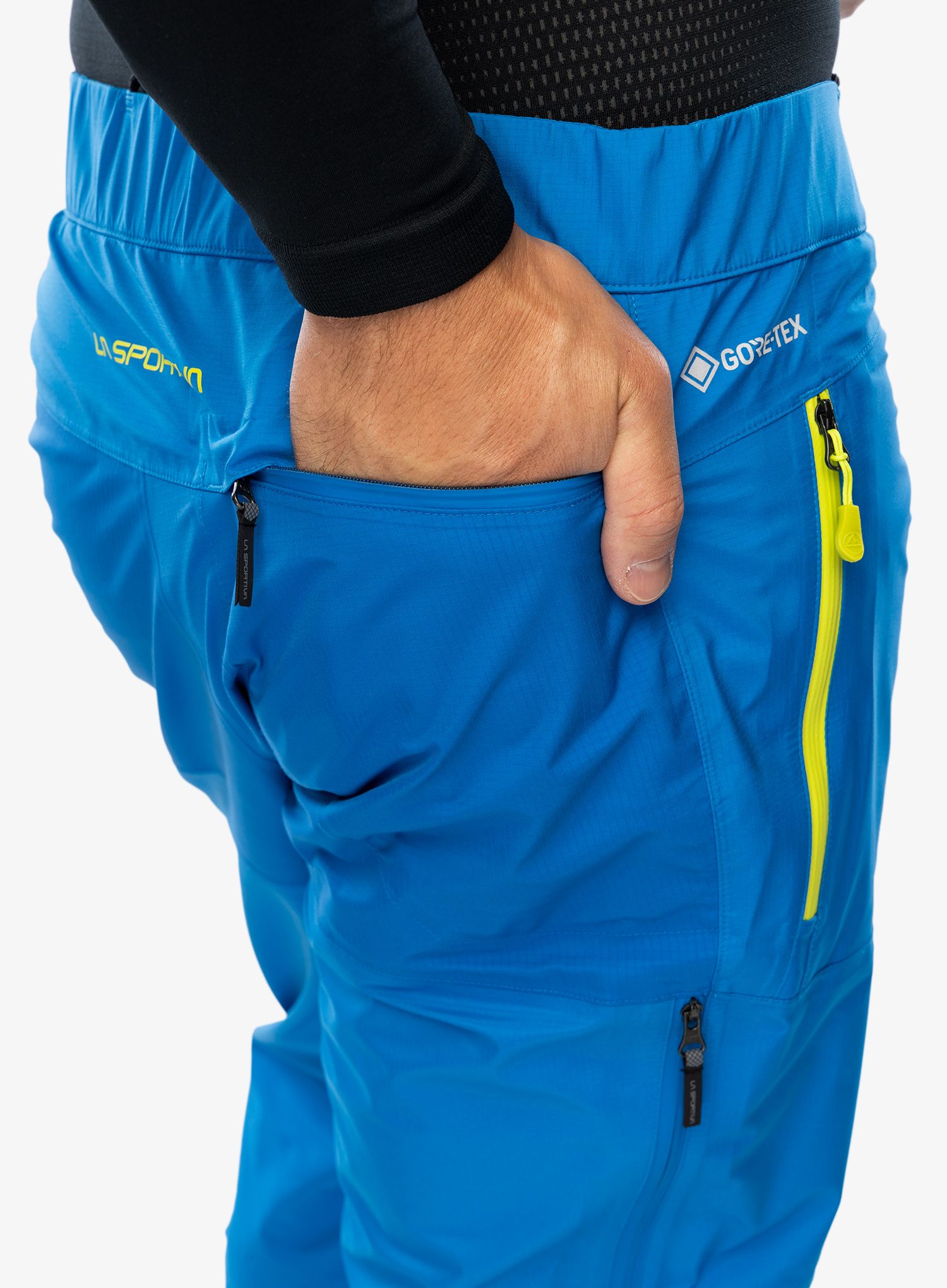 Membránové kalhoty La Sportiva Roseg GTX Pant - electric blue/lime punch