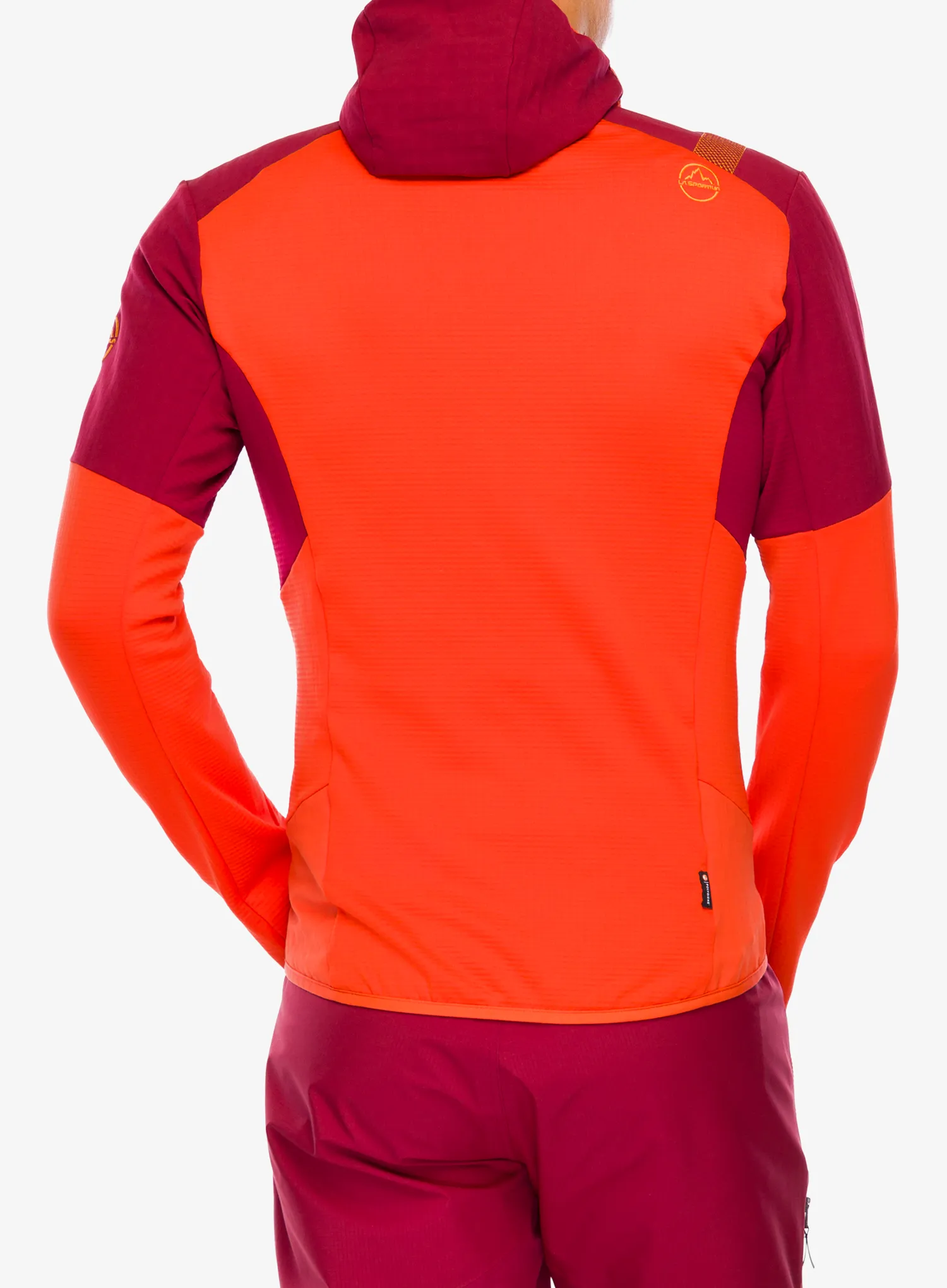 Mikina s kapucí La Sportiva Session Tech Hoody - cherry tomato/sangria