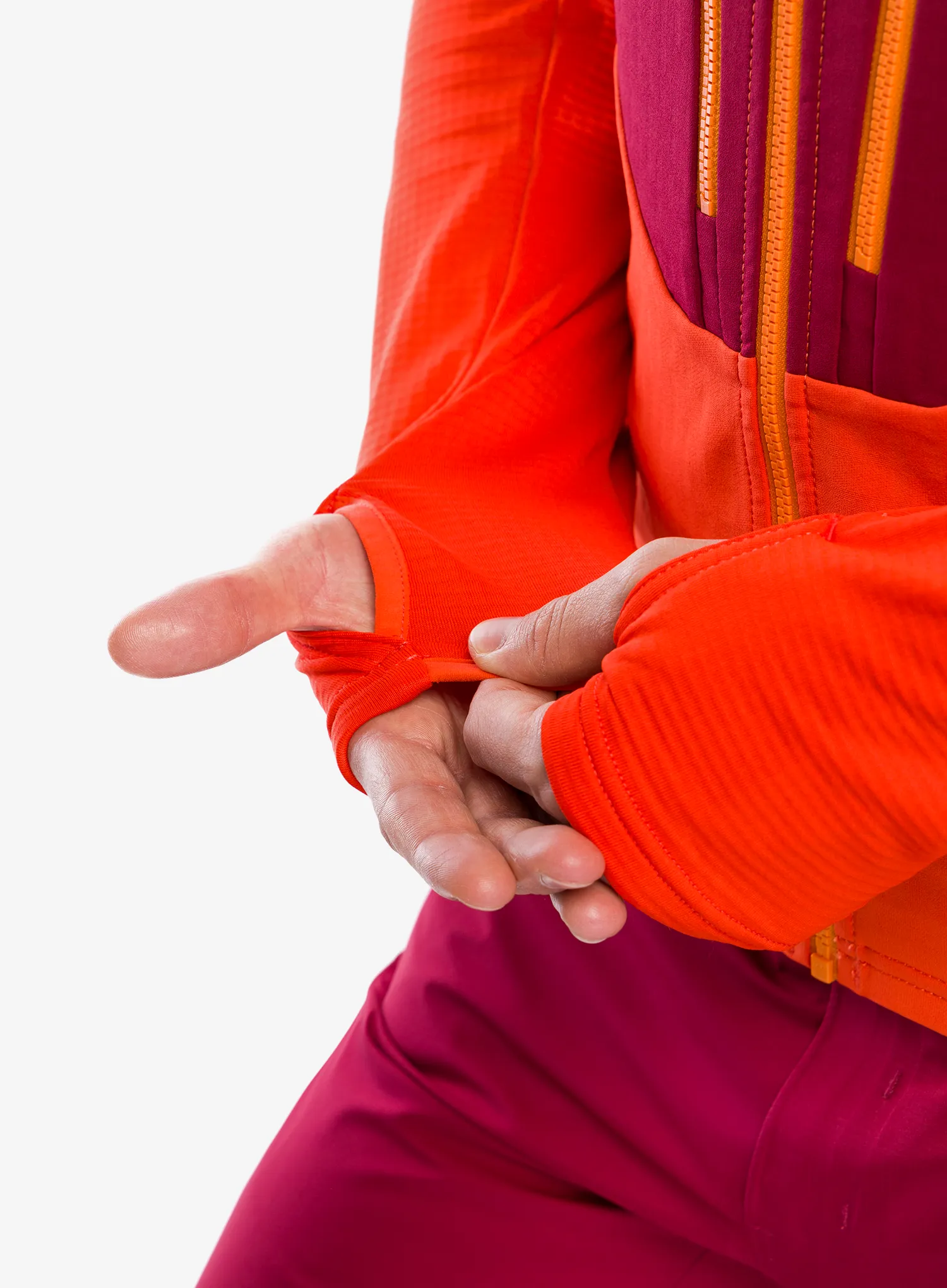 Mikina s kapucí La Sportiva Session Tech Hoody - cherry tomato/sangria