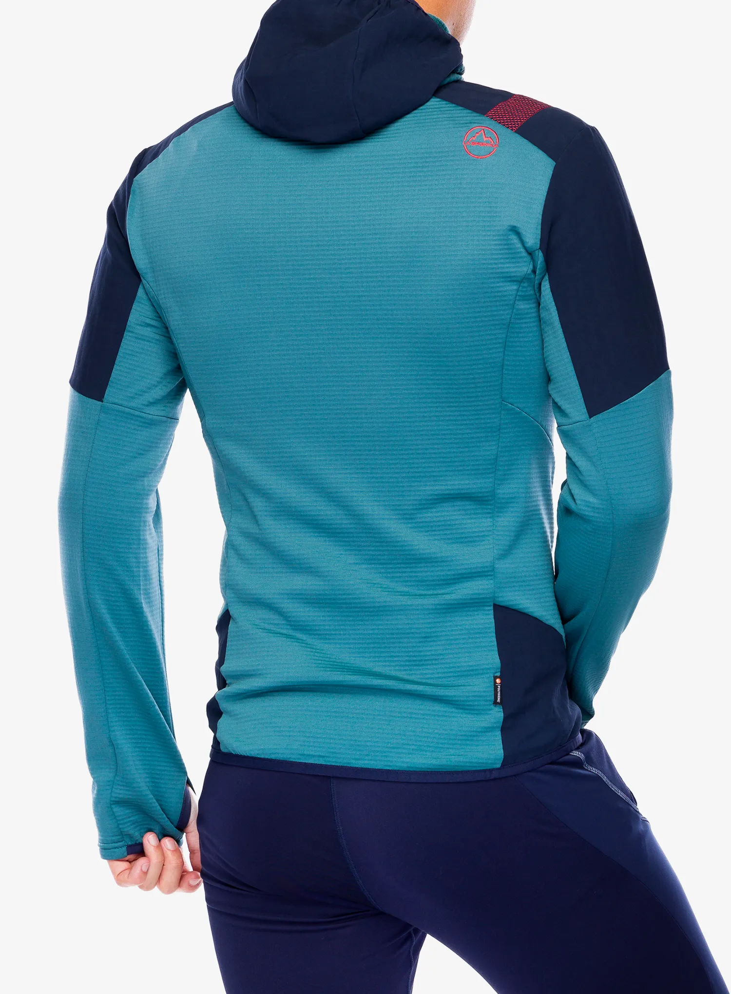 Mikina s kapucí La Sportiva Session Tech Hoody - deep sea/hurricane