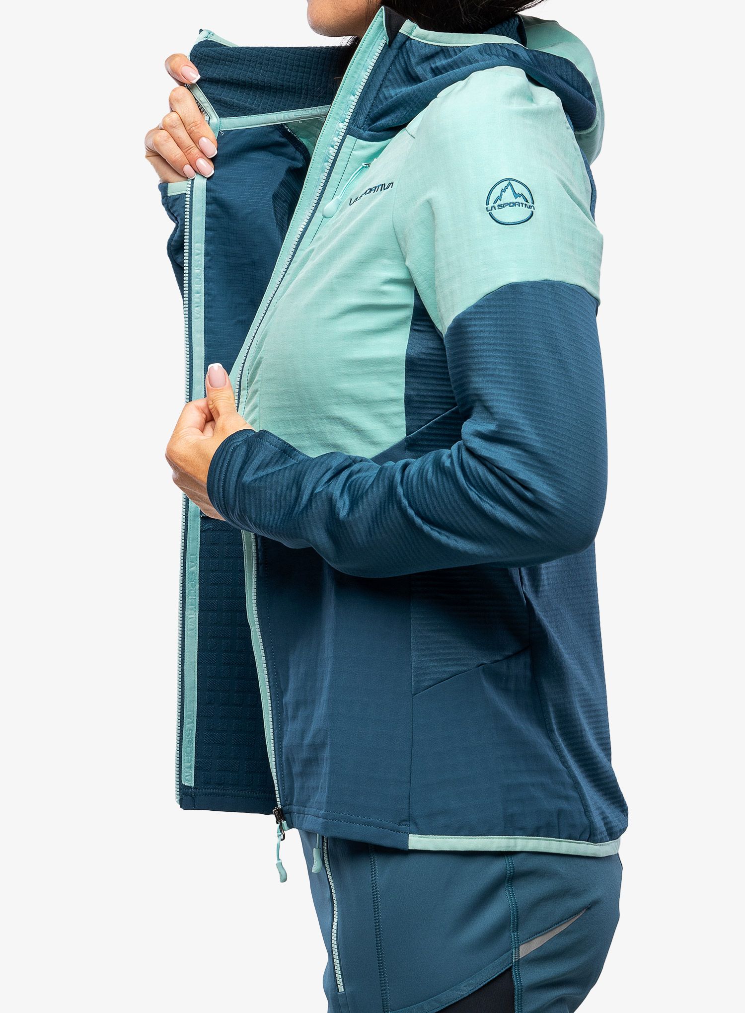 Dámská mikina La Sportiva Session Tech Hoody - storm blue/iceberg