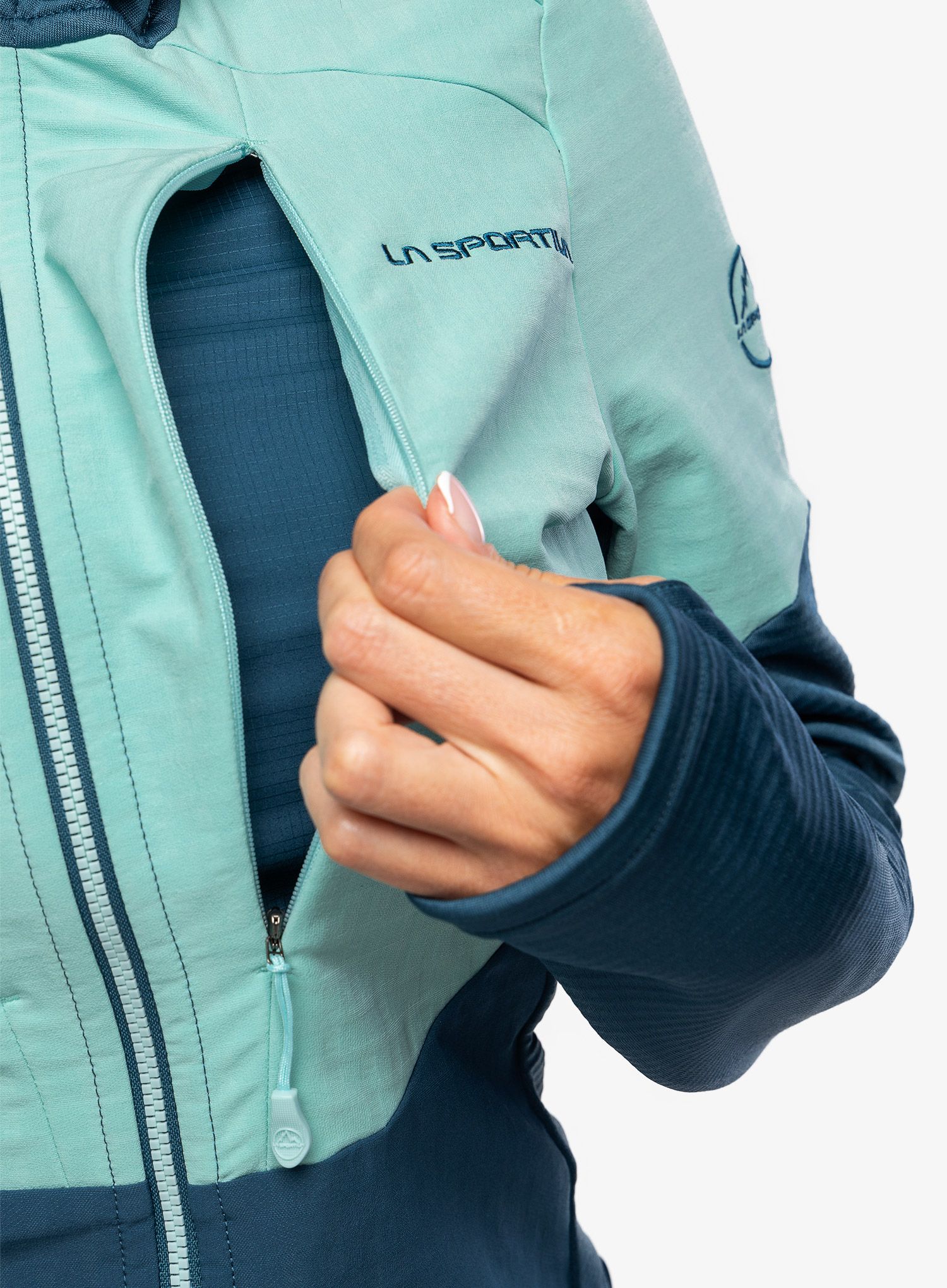 Dámská mikina La Sportiva Session Tech Hoody - storm blue/iceberg