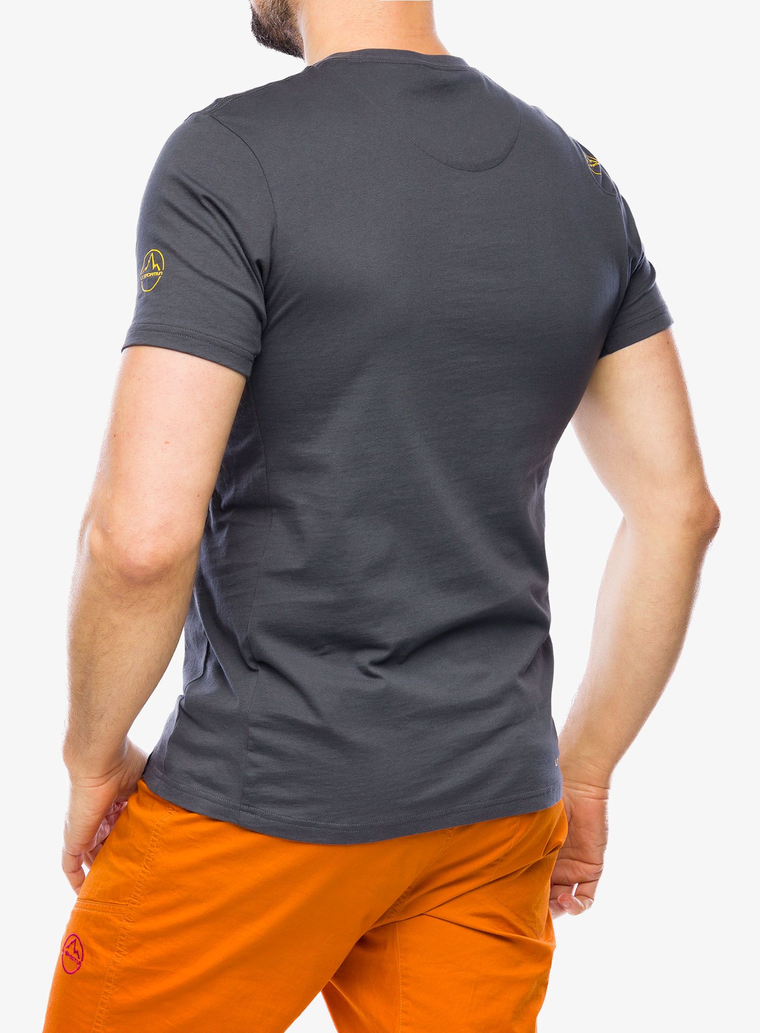 Tričko s potiskem La Sportiva Solution T-Shirt - carbon/yellow