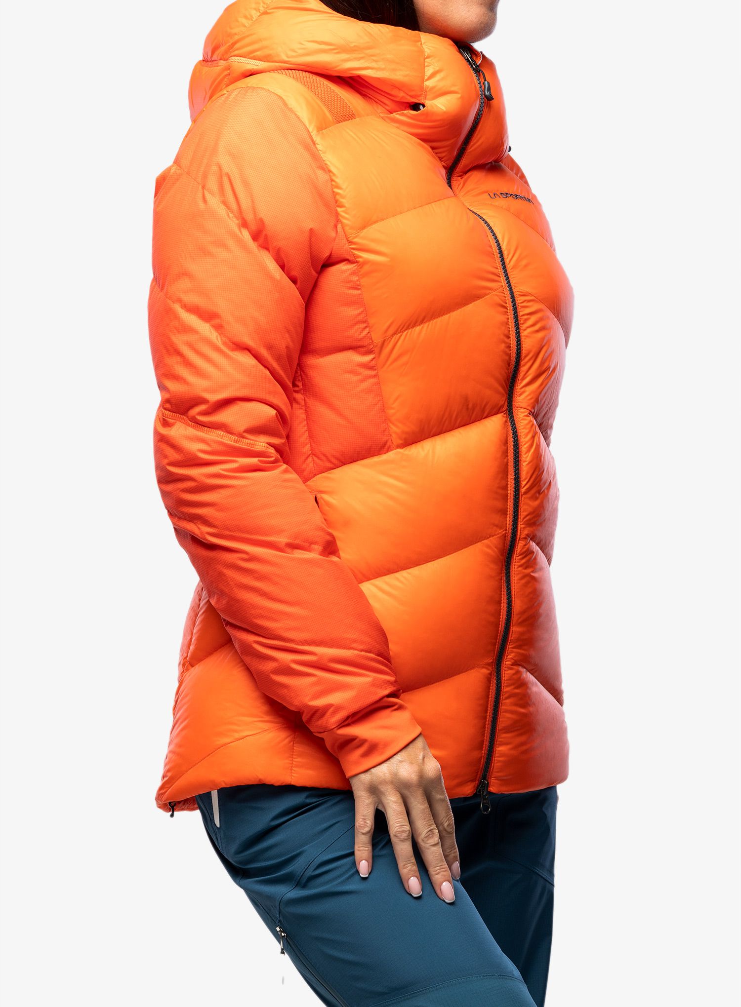 Dámská péřová bunda La Sportiva Supercouloir 1000 Down Jacket - cherry tomato/carbon