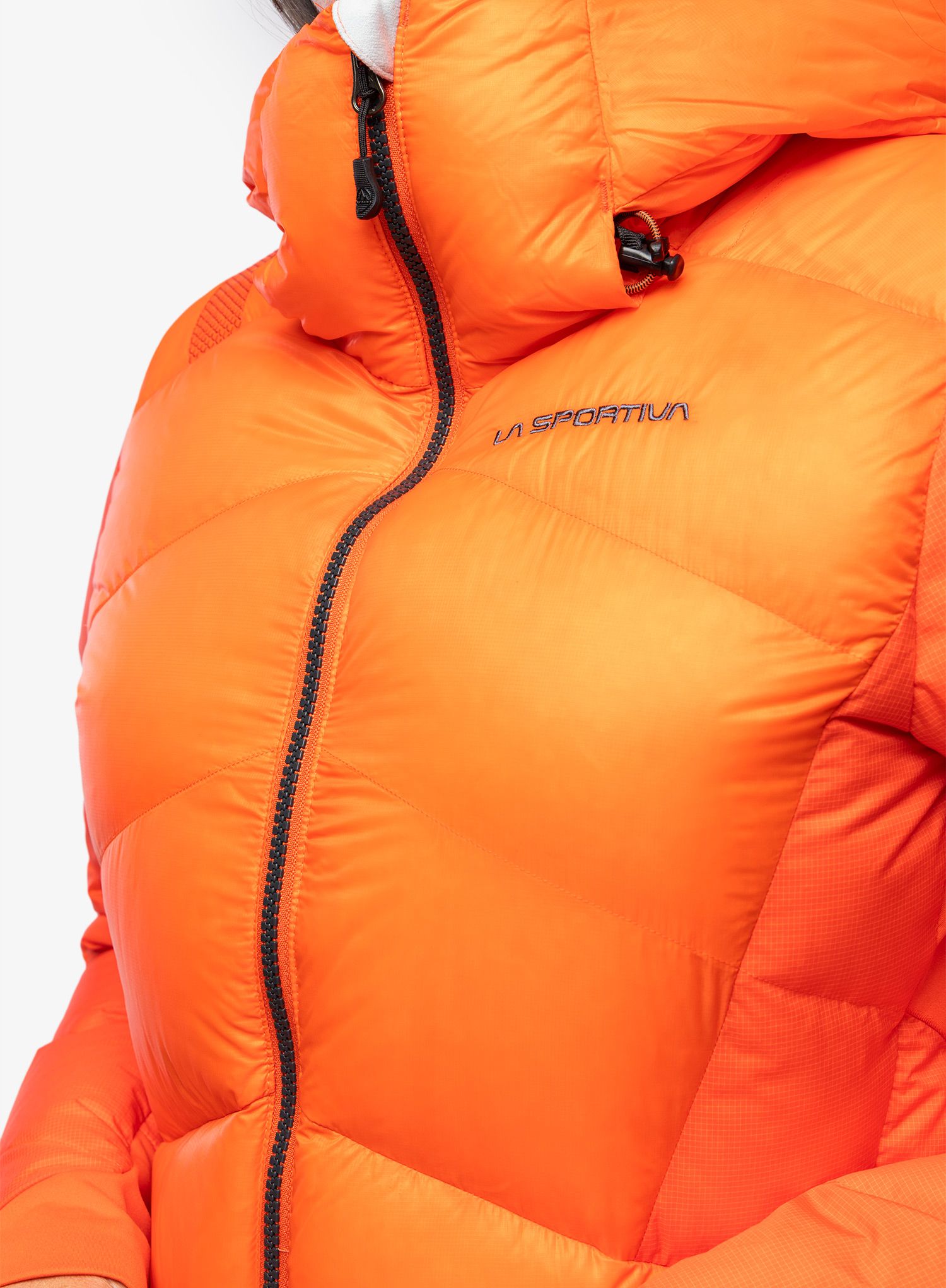 Dámská péřová bunda La Sportiva Supercouloir 1000 Down Jacket - cherry tomato/carbon