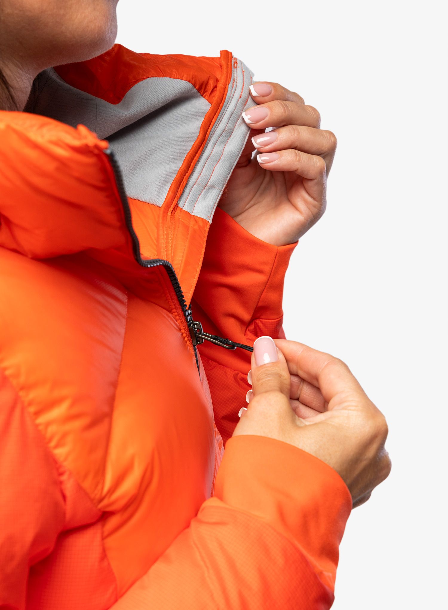 Dámská péřová bunda La Sportiva Supercouloir 1000 Down Jacket - cherry tomato/carbon