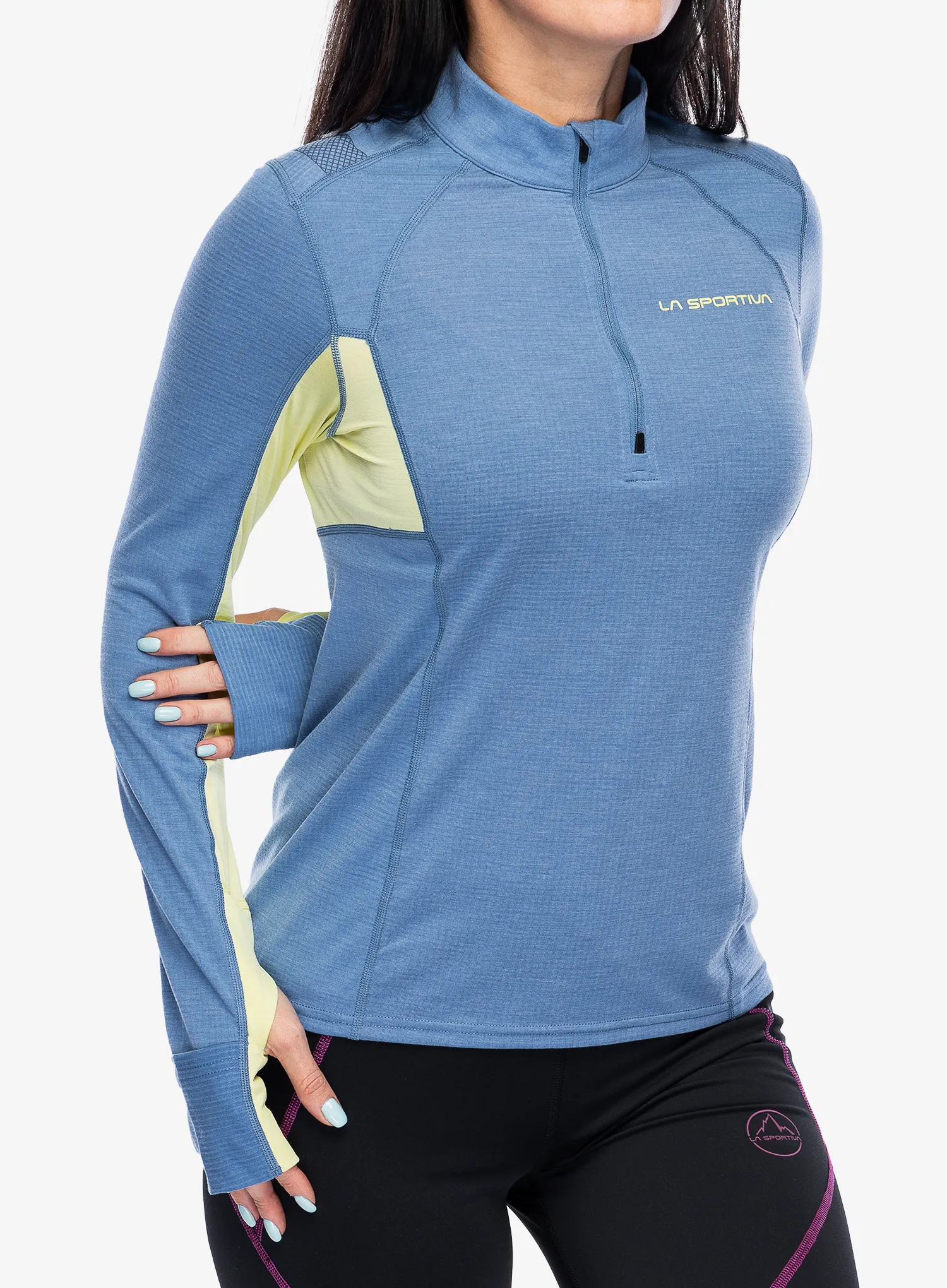 Dámská mikina La Sportiva Swift Long Sleeve - moonlight/zest