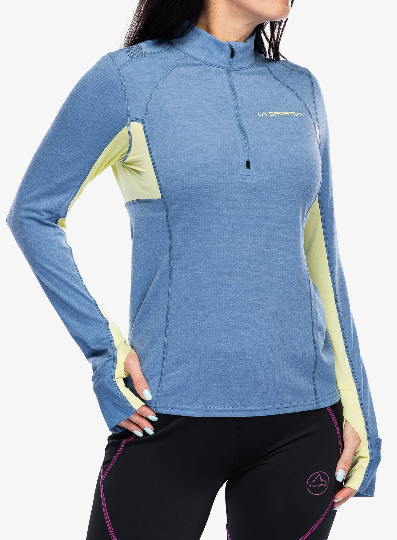 Dámská mikina La Sportiva Swift Long Sleeve - moonlight/zest