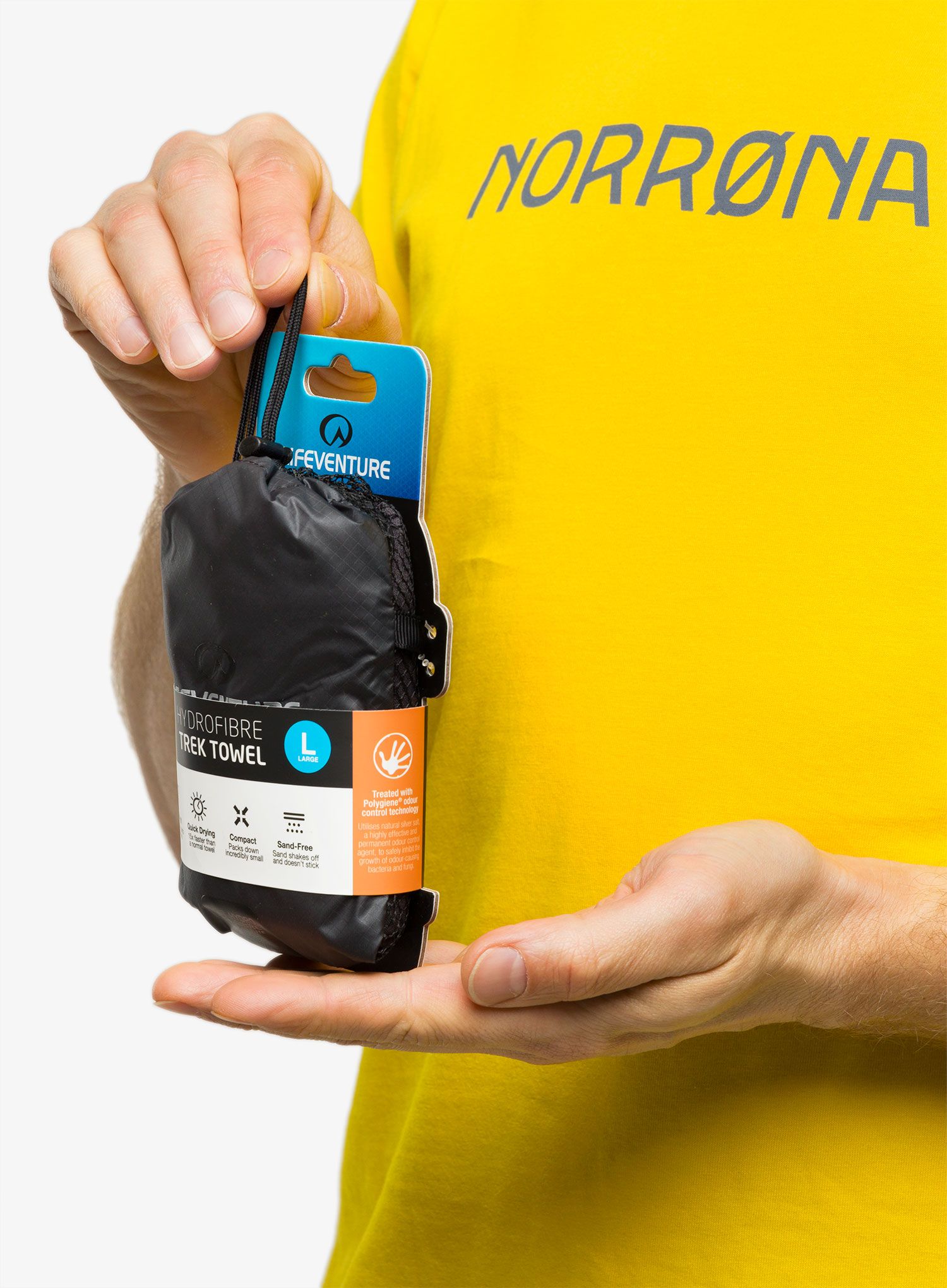 Rychleschnoucí ručník Lifeventure HydroFibre Trek Towel L - grey