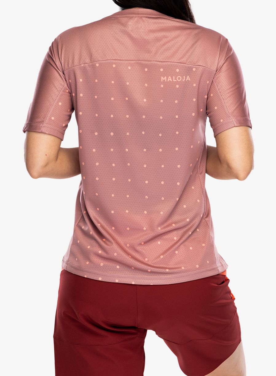 MTB triko Maloja Grandvalira Multi - mauve bubbledots
