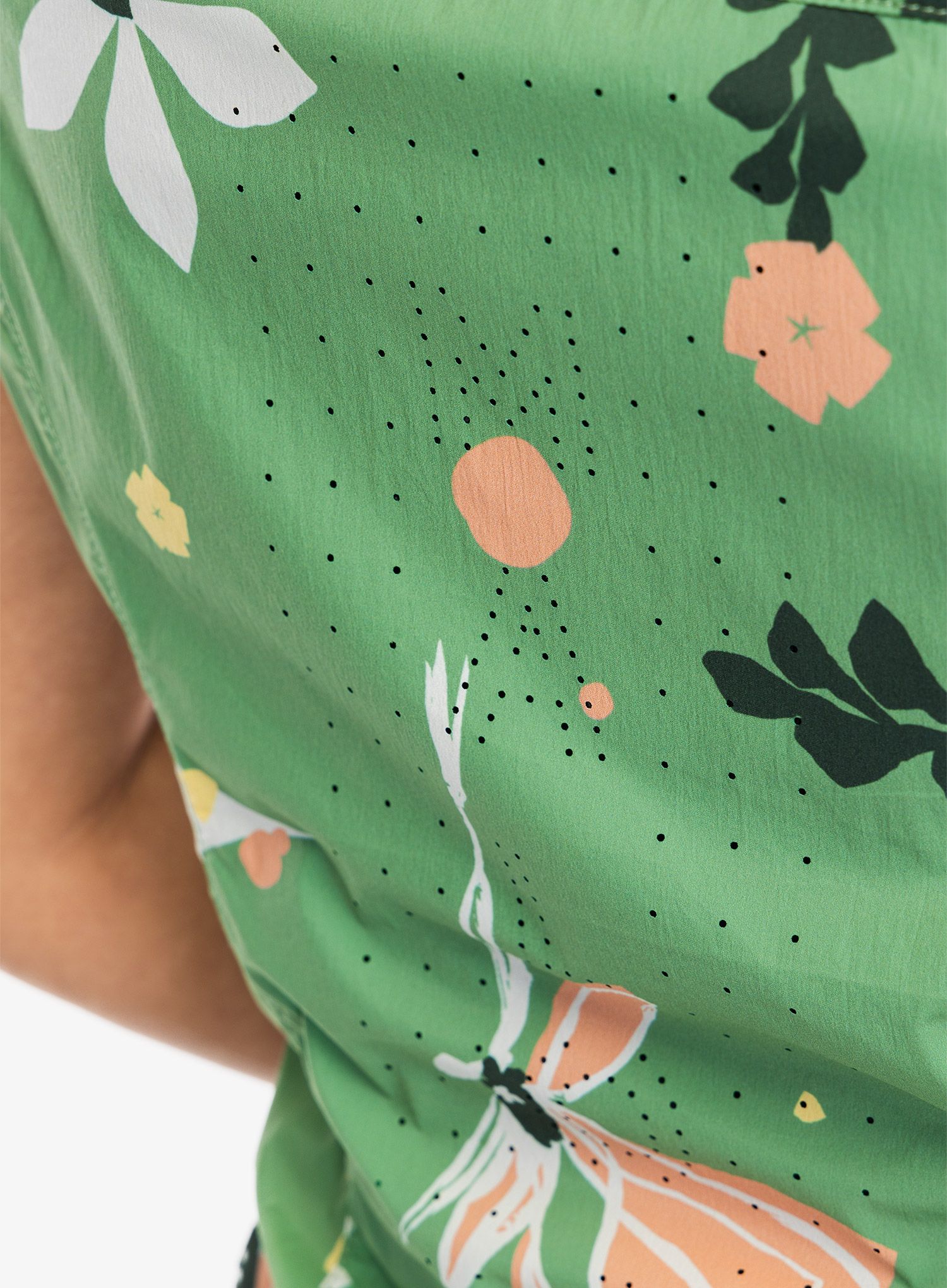 Dámská cyklistická vesta Maloja SeisM. Printed Vest - pastel clover flora