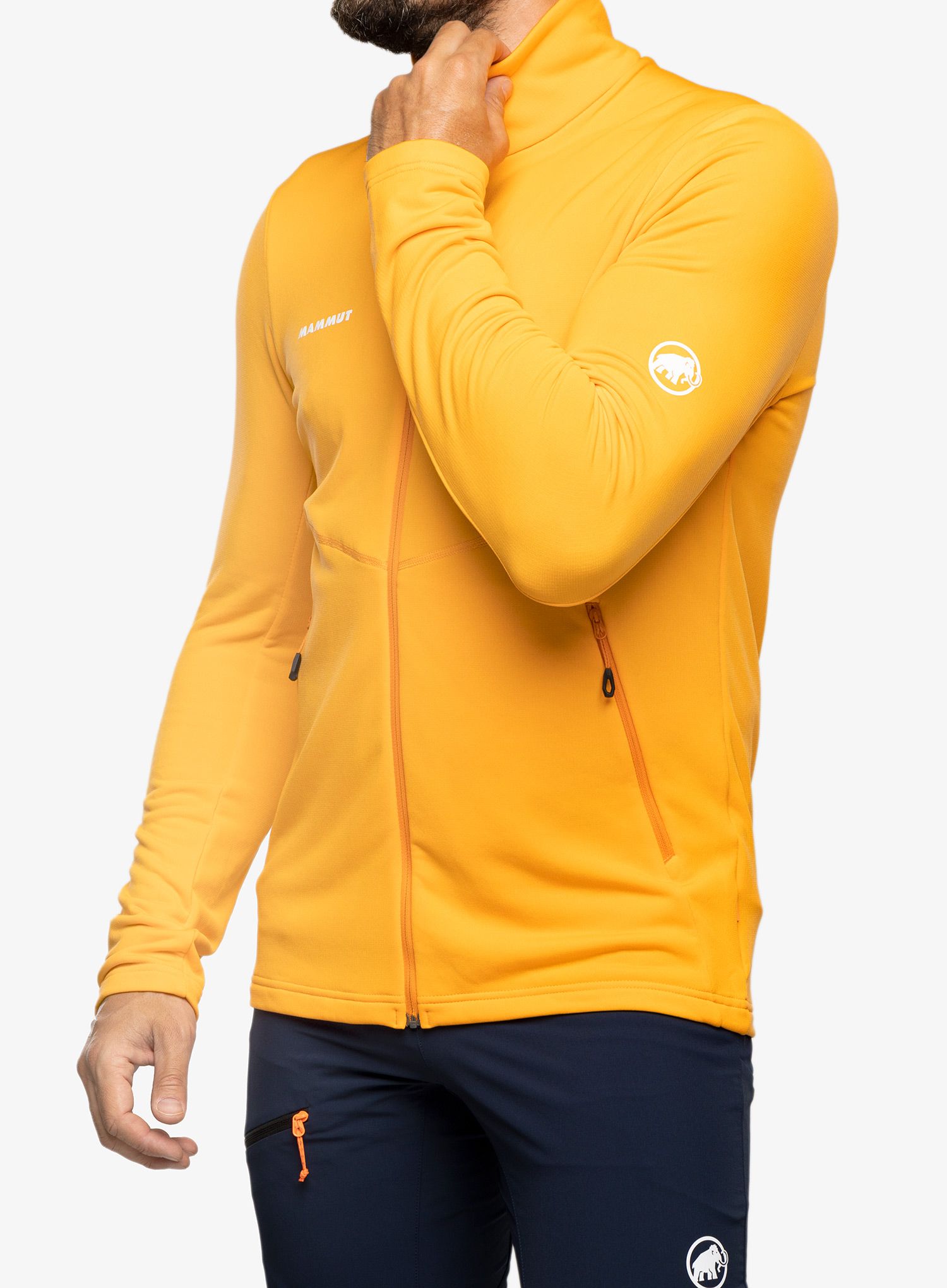Fleece mikina Mammut Aconcagua Light ML Jacket - tangerine