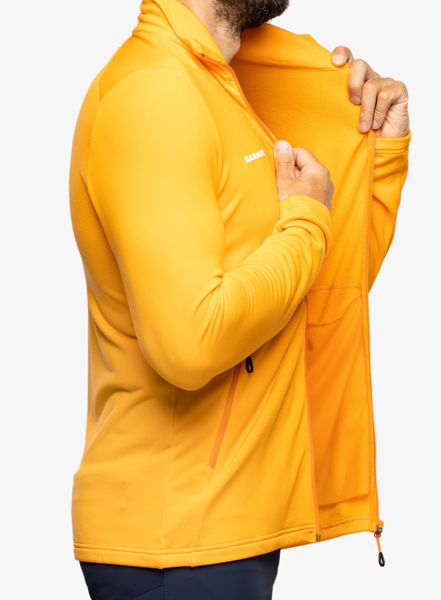 Fleece mikina Mammut Aconcagua Light ML Jacket - tangerine