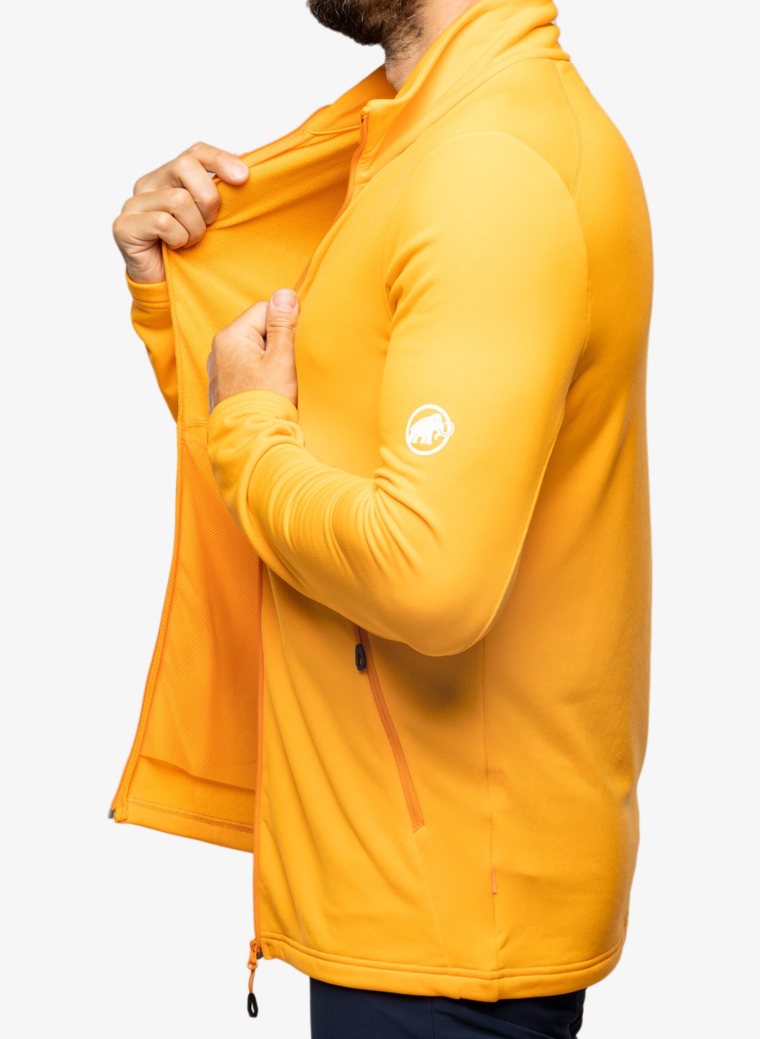 Fleece mikina Mammut Aconcagua Light ML Jacket - tangerine