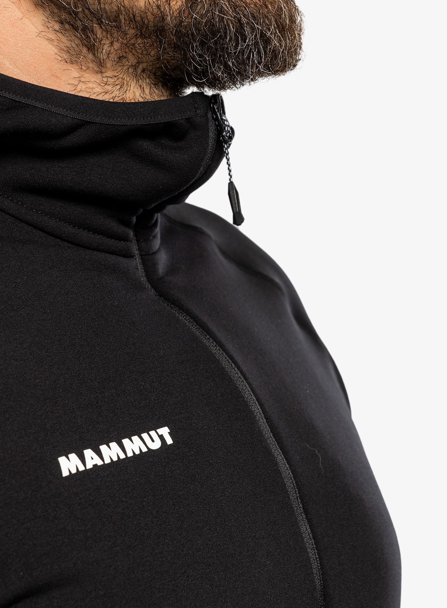 Fleece mikina pánská Mammut Aconcagua ML Hooded Jacket - black