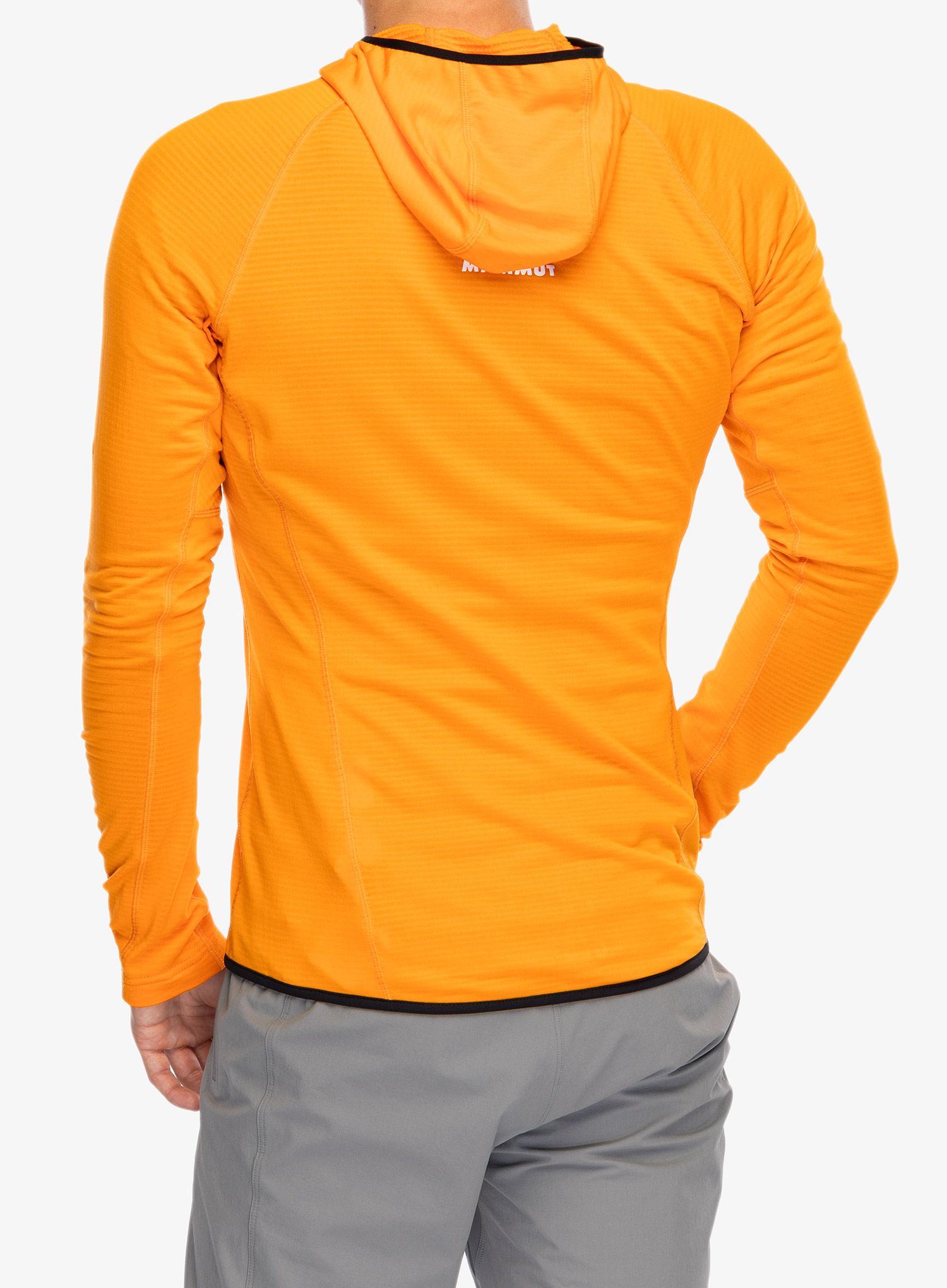 Mikina se zipem Mammut Aenergy Light ML Hooded Jacket - dark tangerine/black