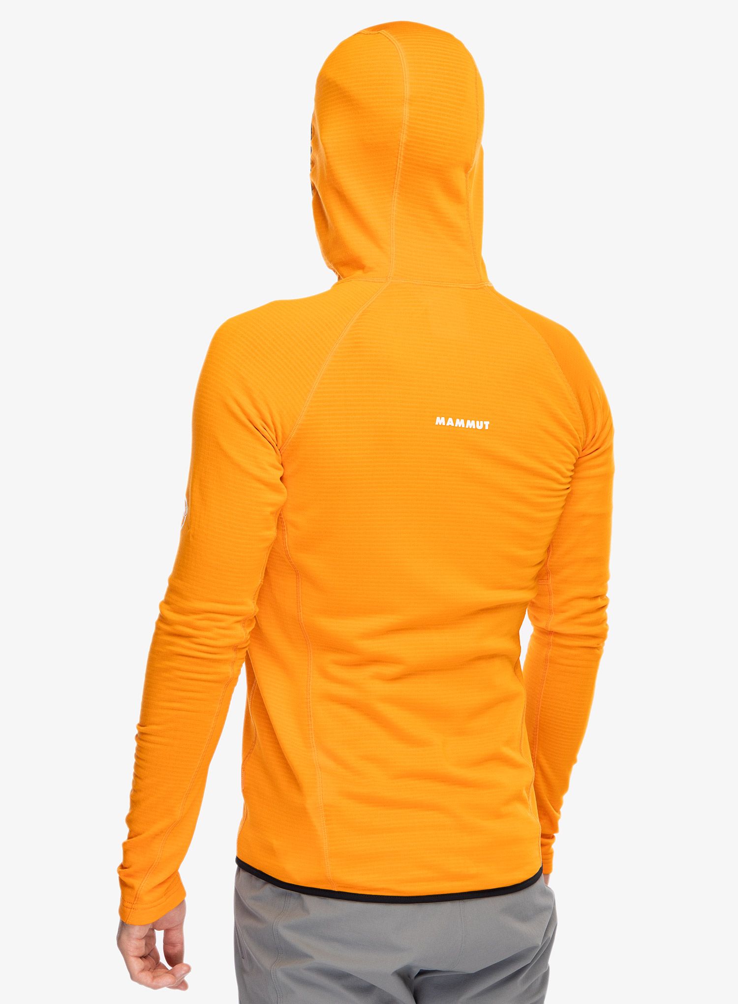 Mikina se zipem Mammut Aenergy Light ML Hooded Jacket - dark tangerine/black