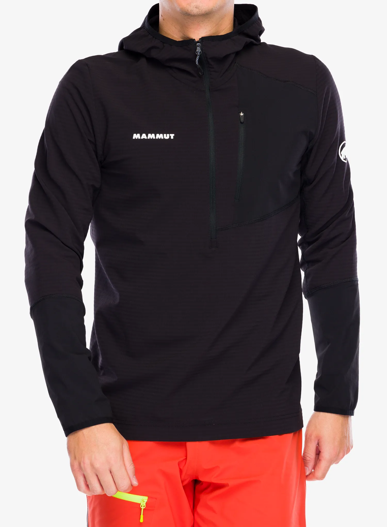Mikina Mammut Madris Light ML Half Zip Hoody - black