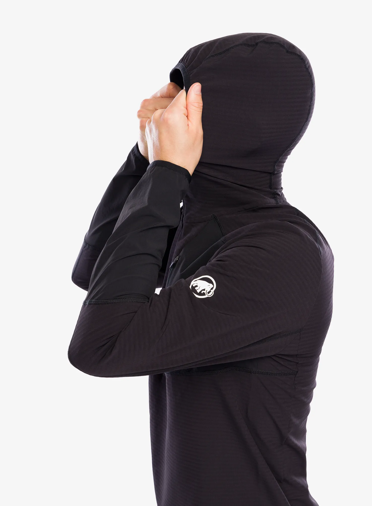 Mikina Mammut Madris Light ML Half Zip Hoody - black