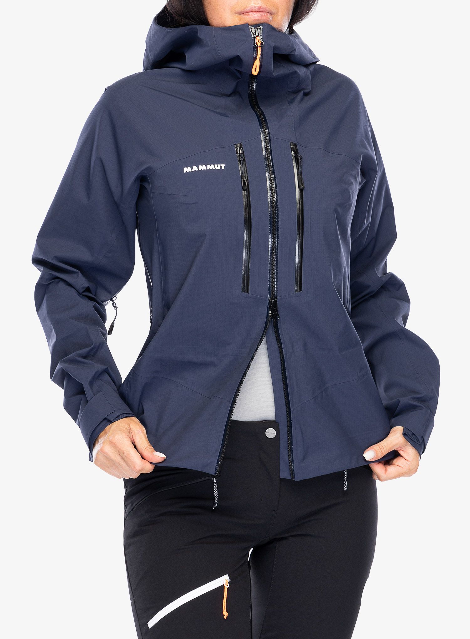 Dámská nepromokavá bunda s membránou Mammut Taiss HS Hooded Jacket - marine/black