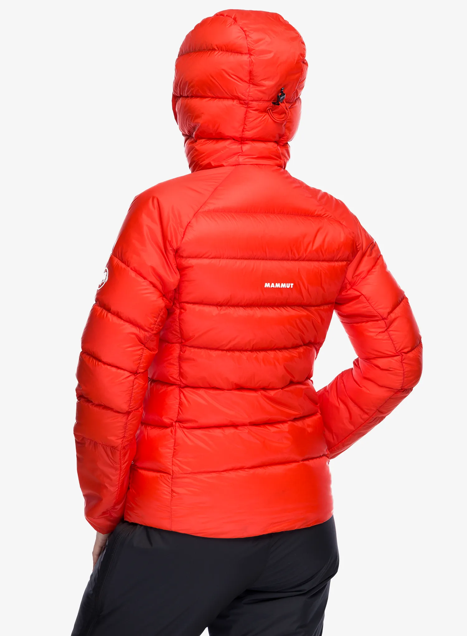 Dámská péřová bunda Mammut Taiss IN Hooded Jacket - mammut red