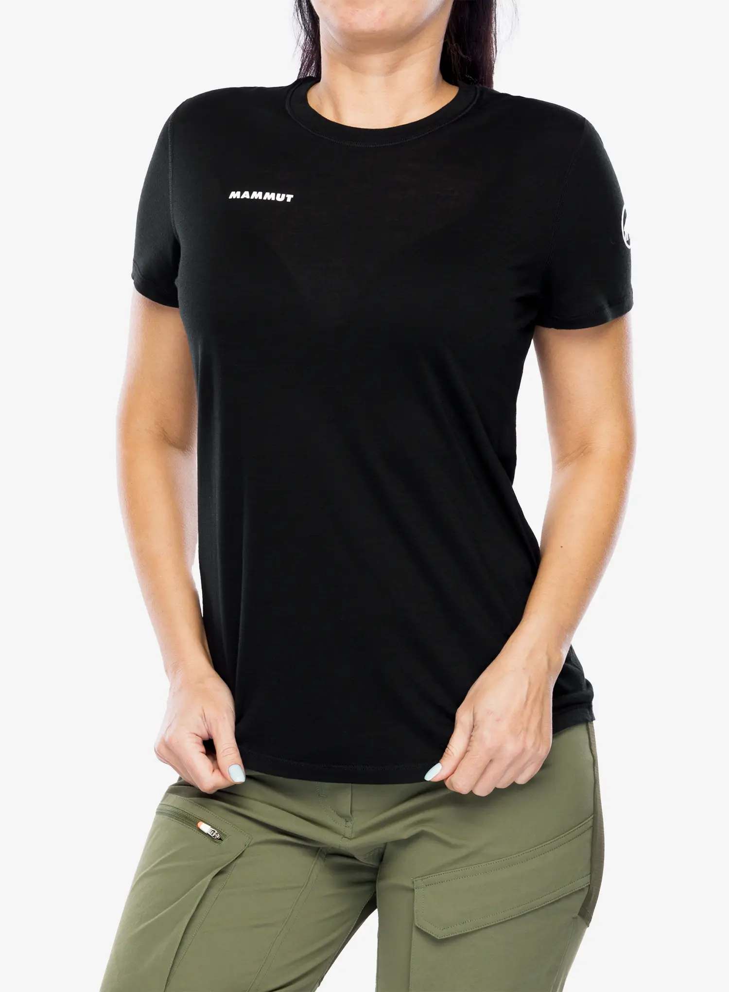 Merino triko dámské Mammut Tree Wool FL T-Shirt - black/black