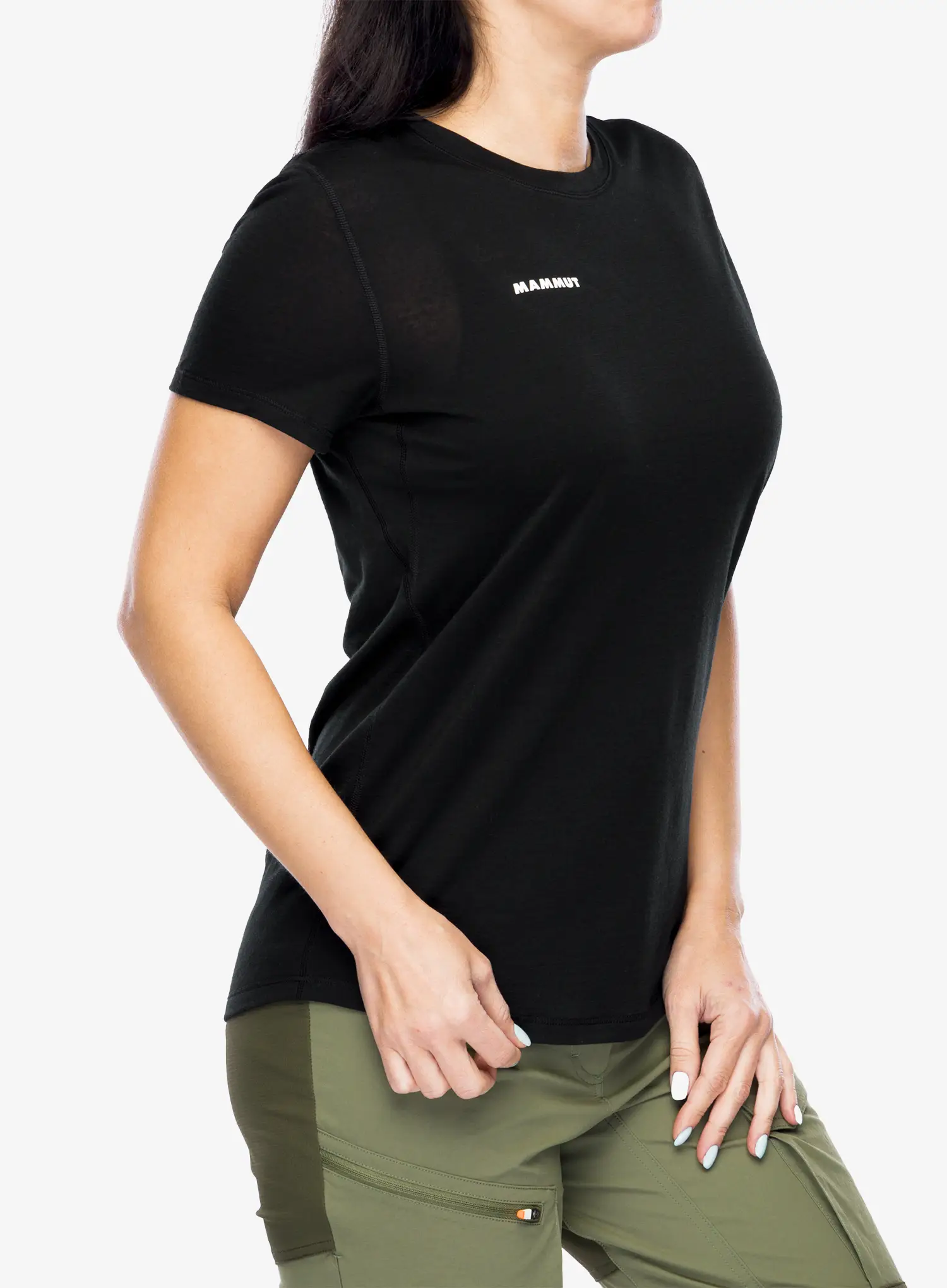 Merino triko dámské Mammut Tree Wool FL T-Shirt - black/black