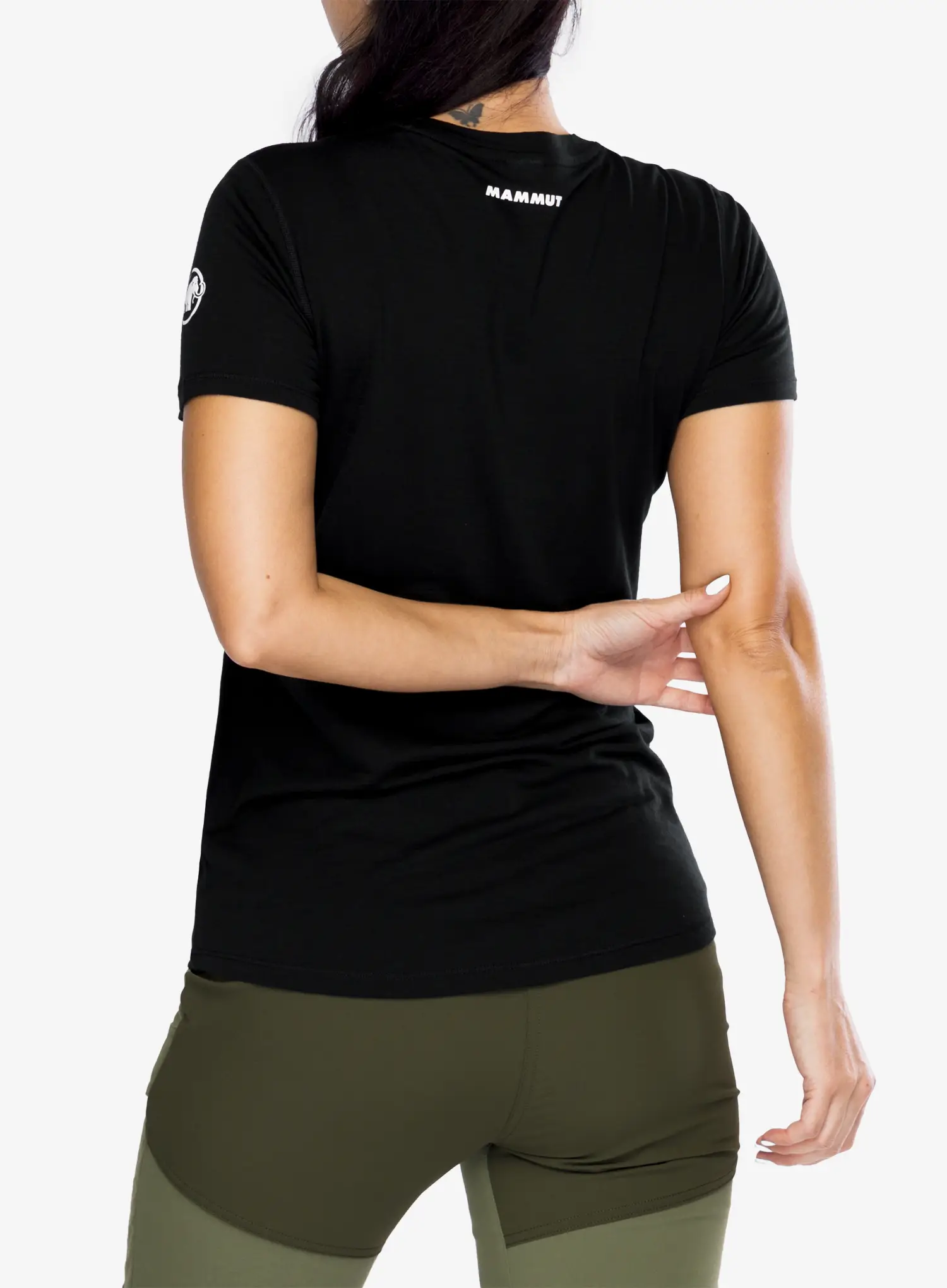 Merino triko dámské Mammut Tree Wool FL T-Shirt - black/black