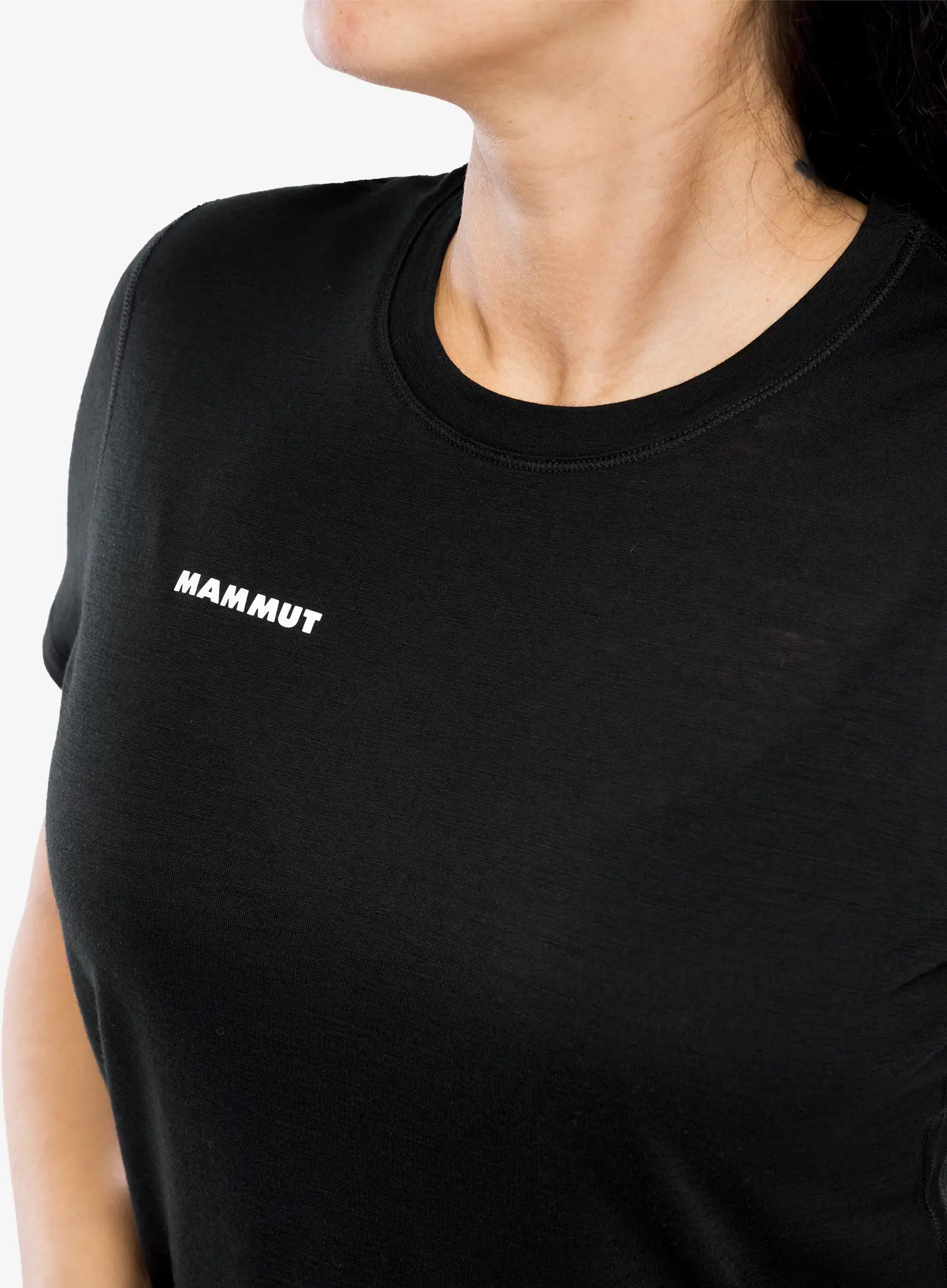 Merino triko dámské Mammut Tree Wool FL T-Shirt - black/black