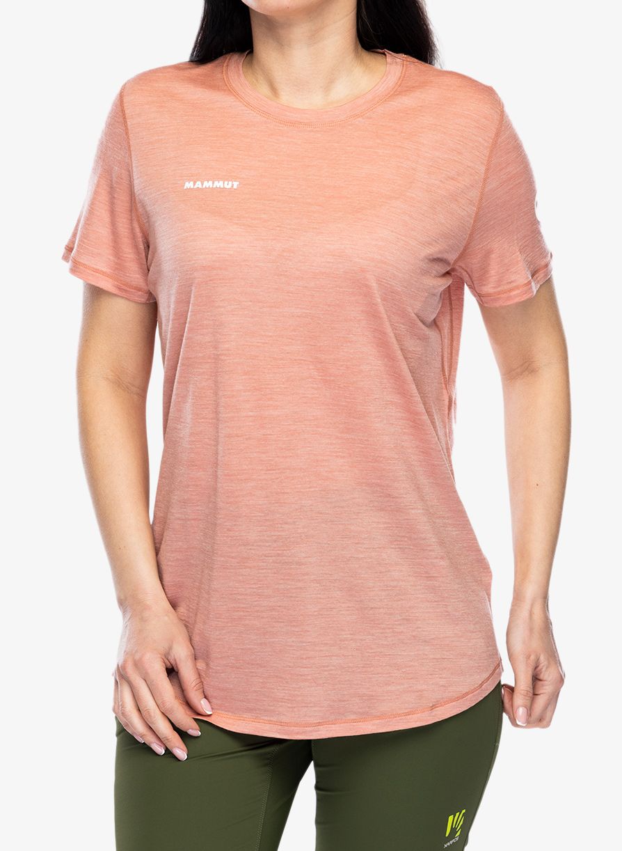 Merino triko dámské Mammut Tree Wool FL T-Shirt - quartz dust melang