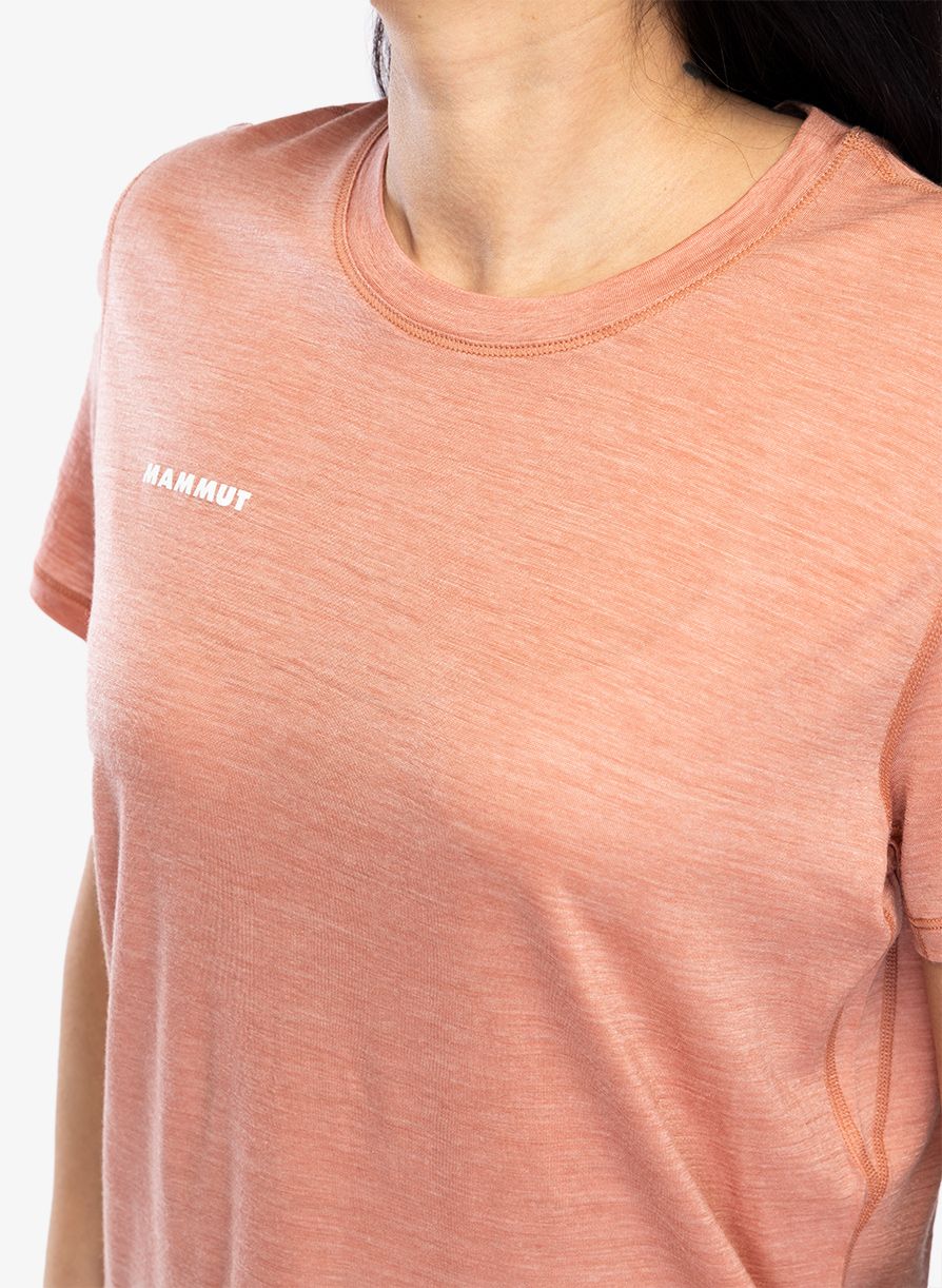 Merino triko dámské Mammut Tree Wool FL T-Shirt - quartz dust melang