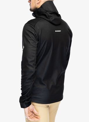 Softshellová bunda Mammut Ultimate VII SO Hooded Jacket - black