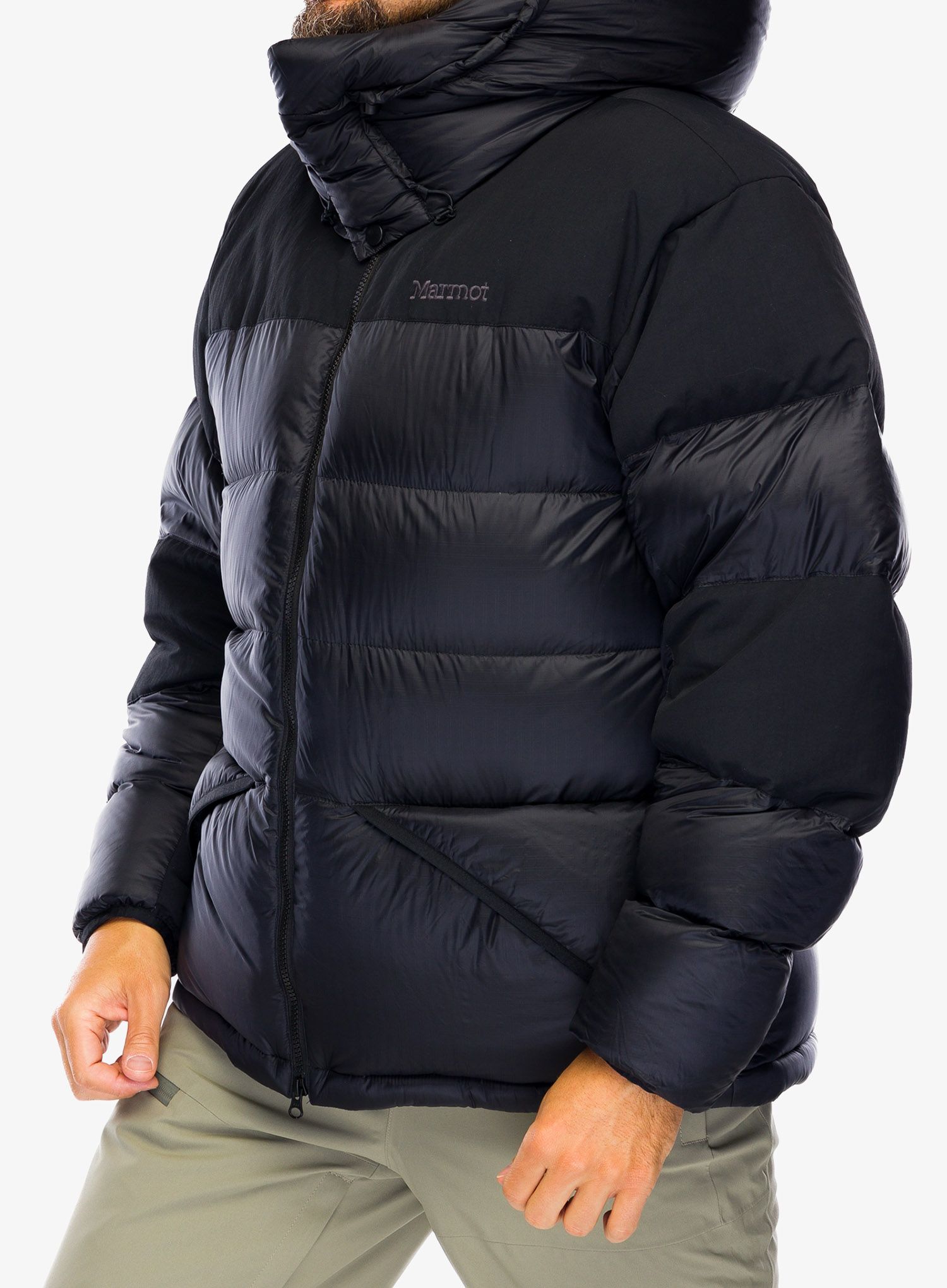 Péřová bunda Marmot 03 Plasma Parka - black
