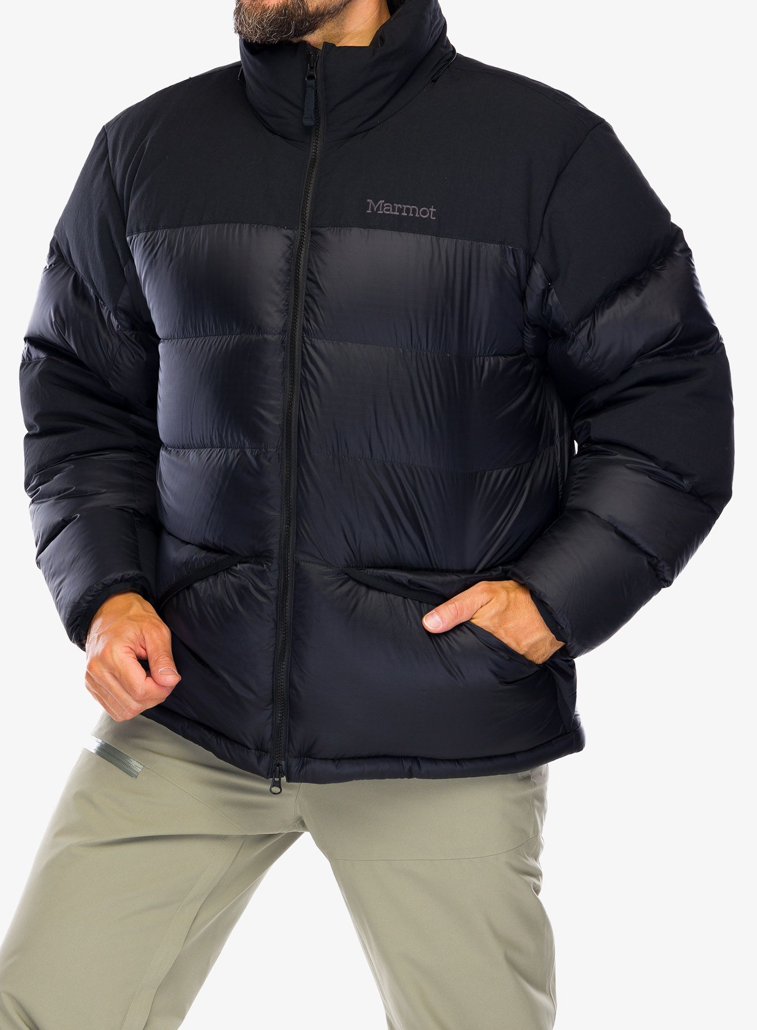 Péřová bunda Marmot 03 Plasma Parka - black