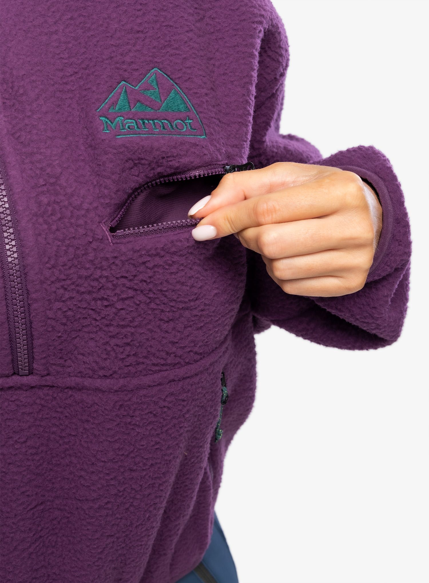 Fleecová mikina dámská Marmot 94 ECO Recycled Fleece - purple fig